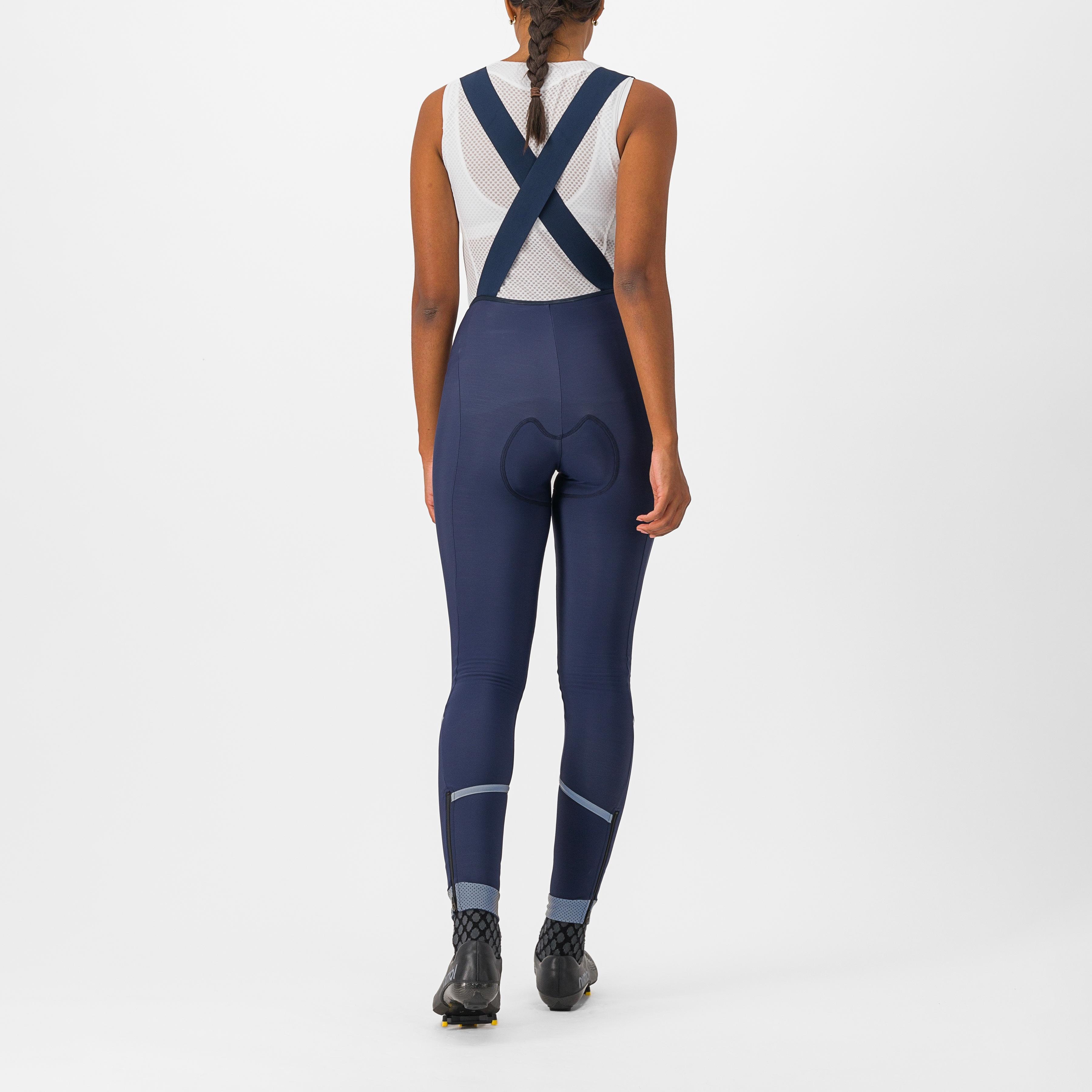 Velocissima dt bibtight - belgian blue/silver reflex - castelli