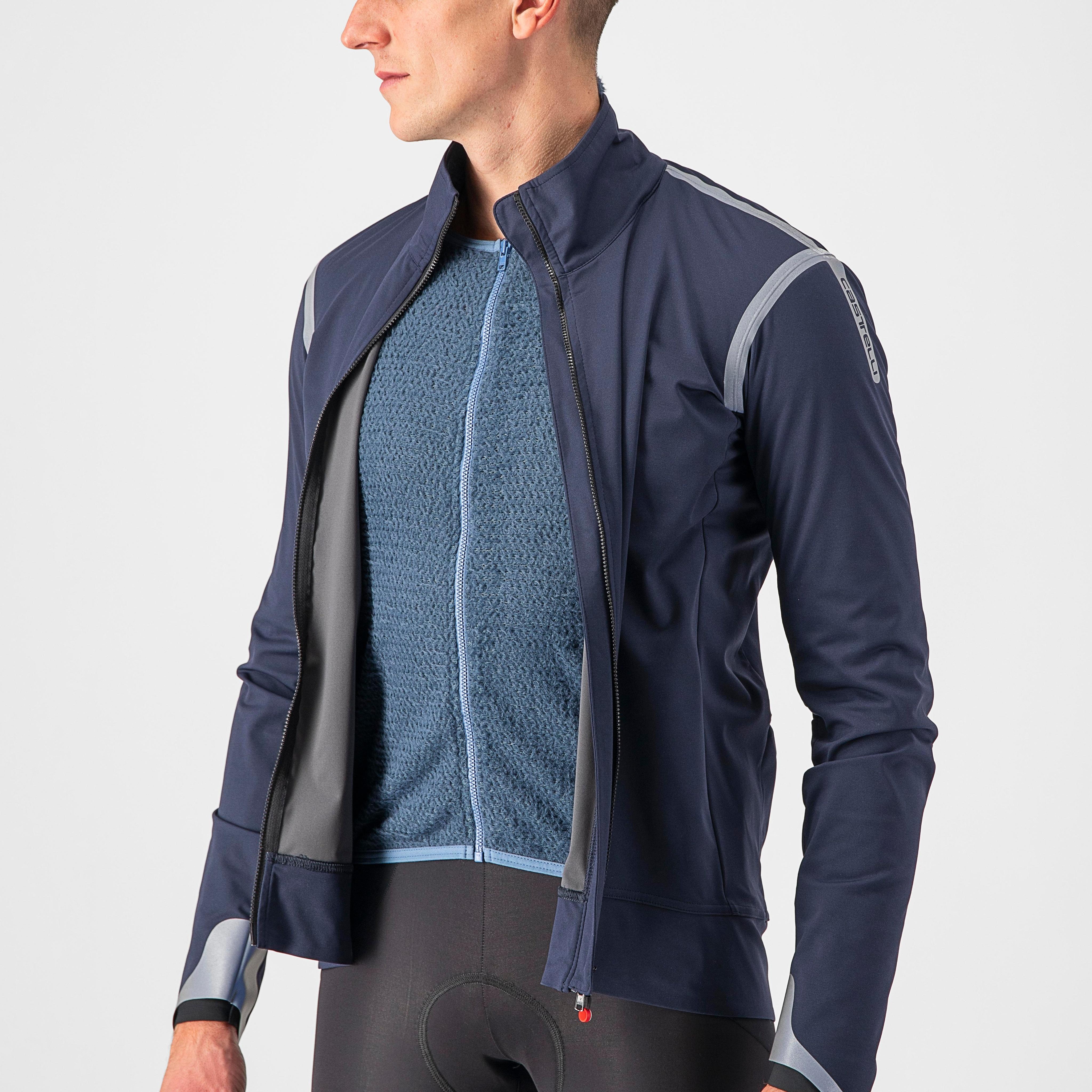 Alpha ultimate insulated jacket - savile blue/silver reflex-stee - castelli