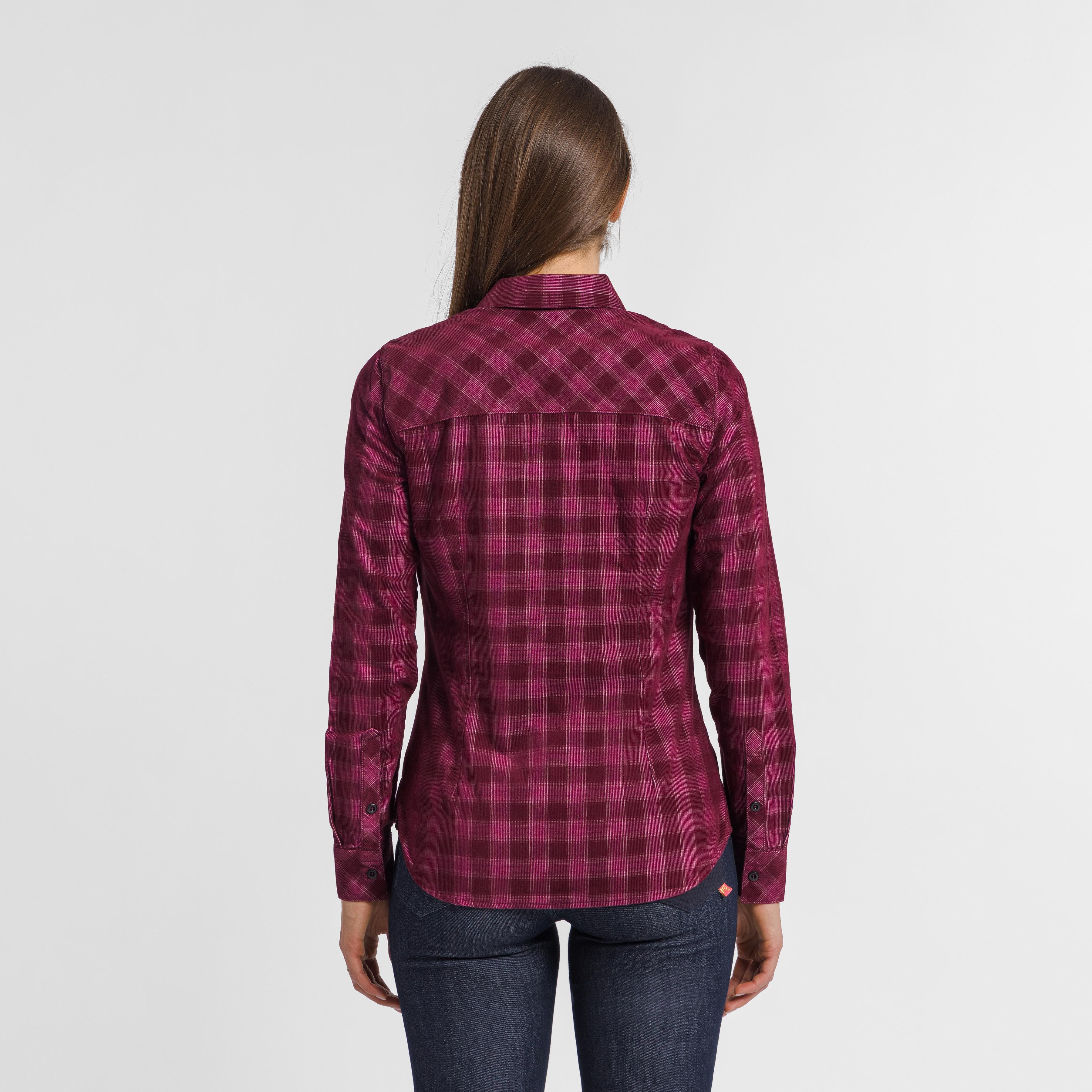 Martora velvet w shirt - crimson/pink power - karpos