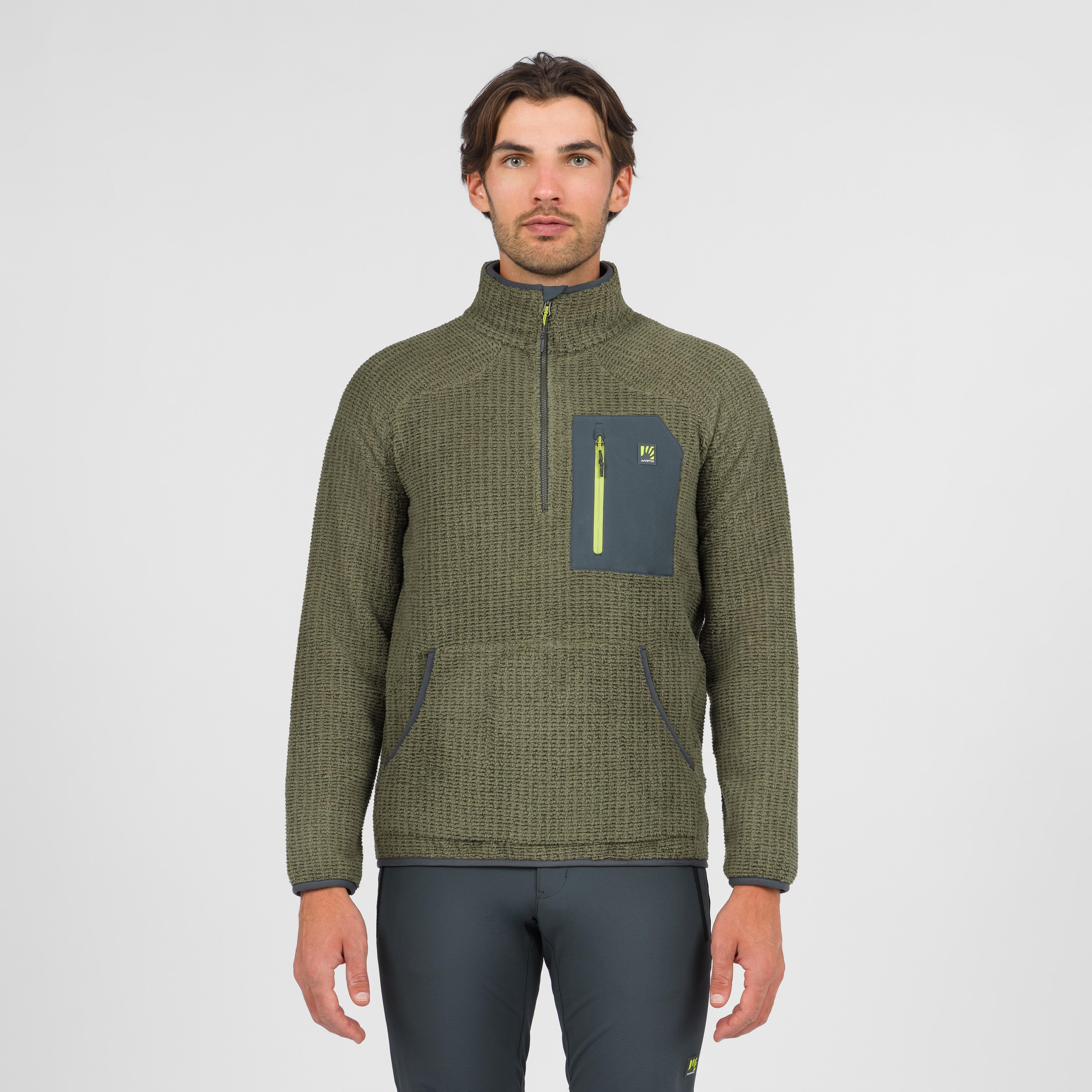 Rocchetta half zip fleece - deep depths/woodl.gray - karpos