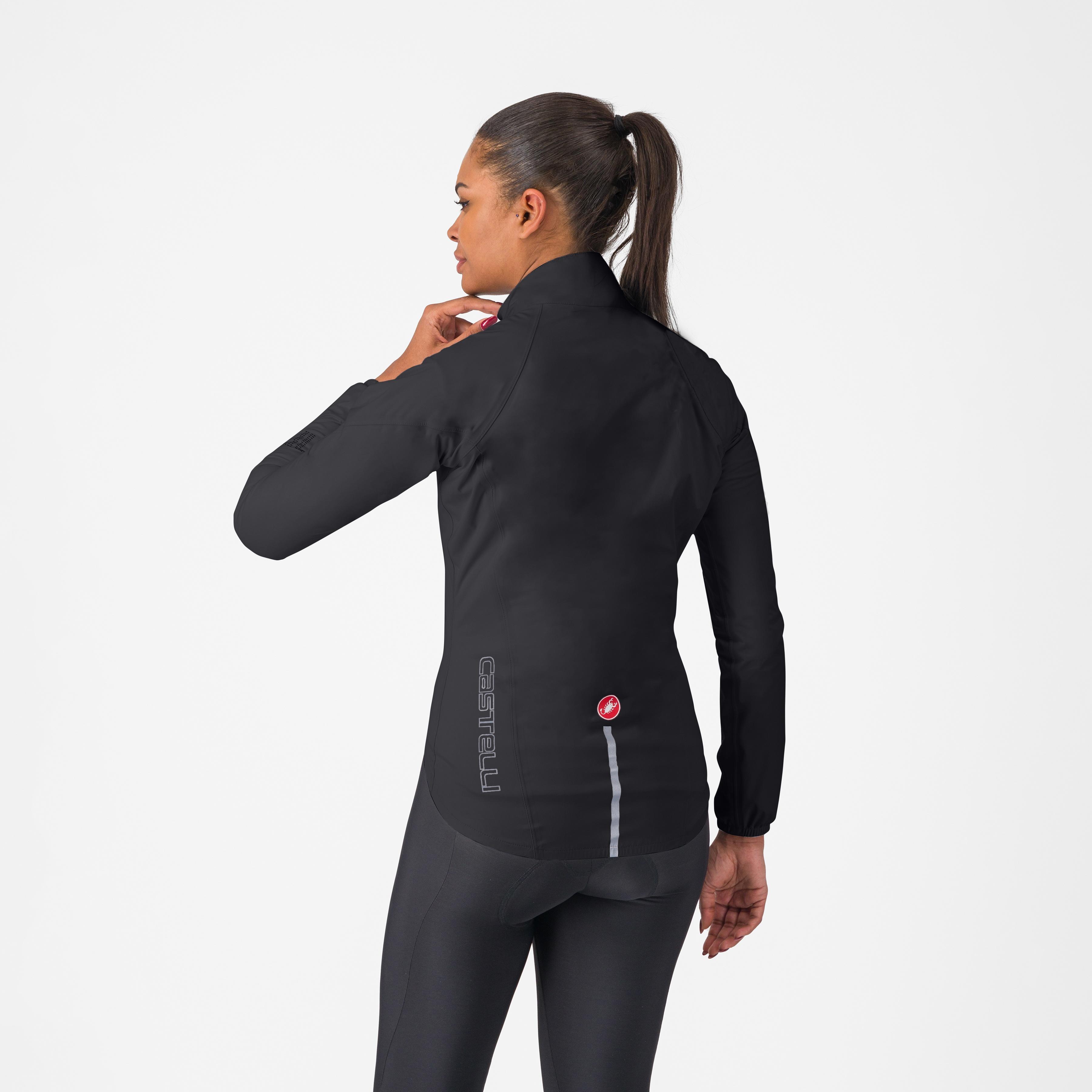 Emergency 3 w rain jacket - light black - castelli