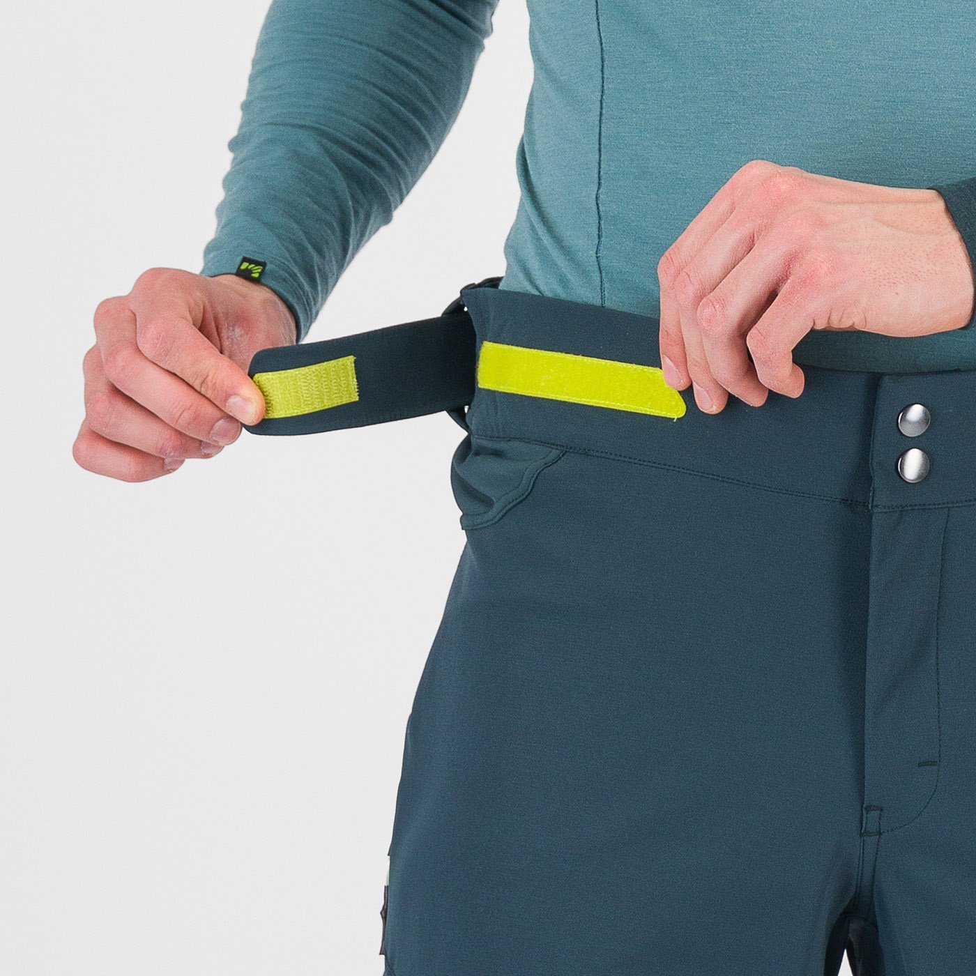 Val viola winter pant - forest/kiwi colada - karpos