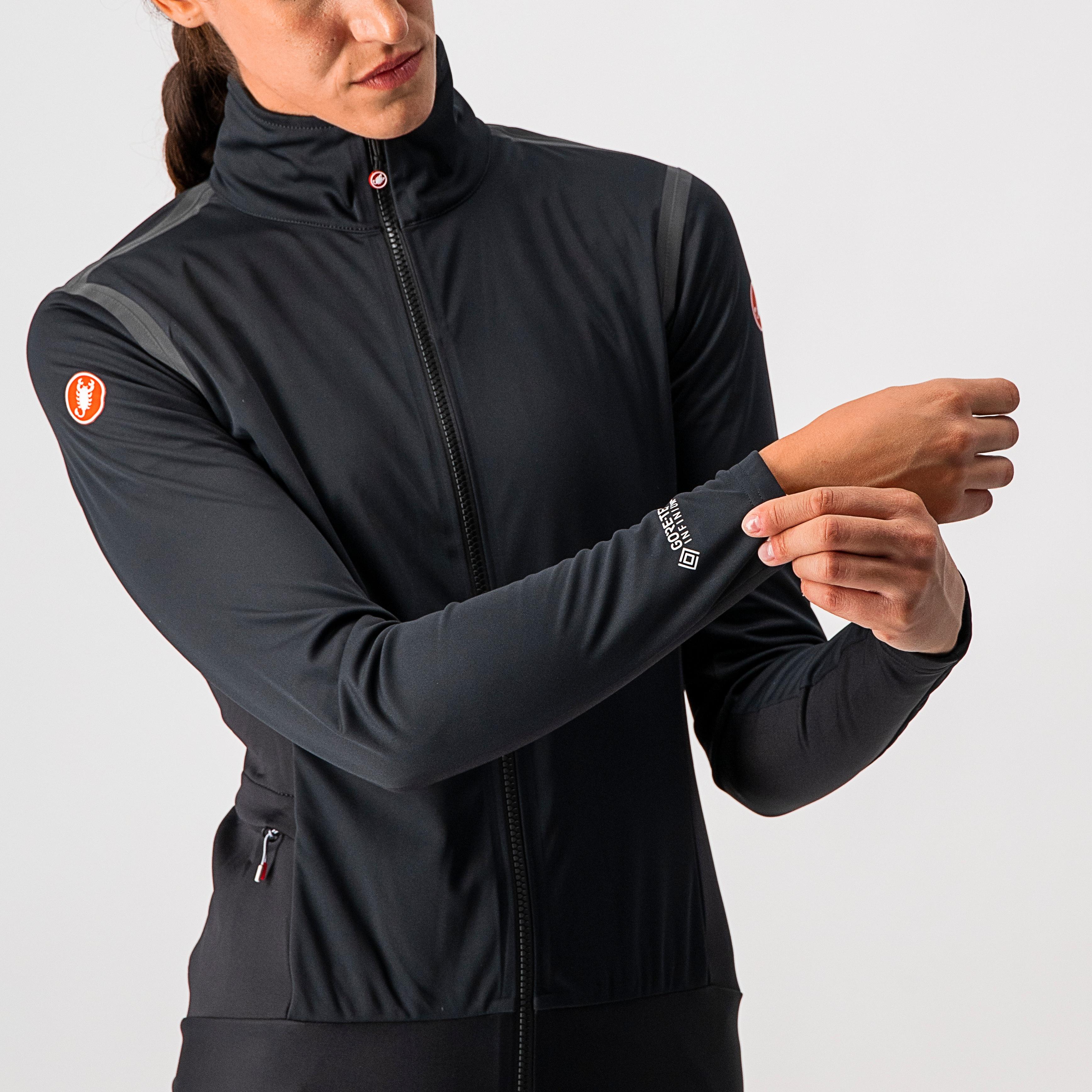 Alpha ros 2 w light jacket - light black/black reflex - castelli