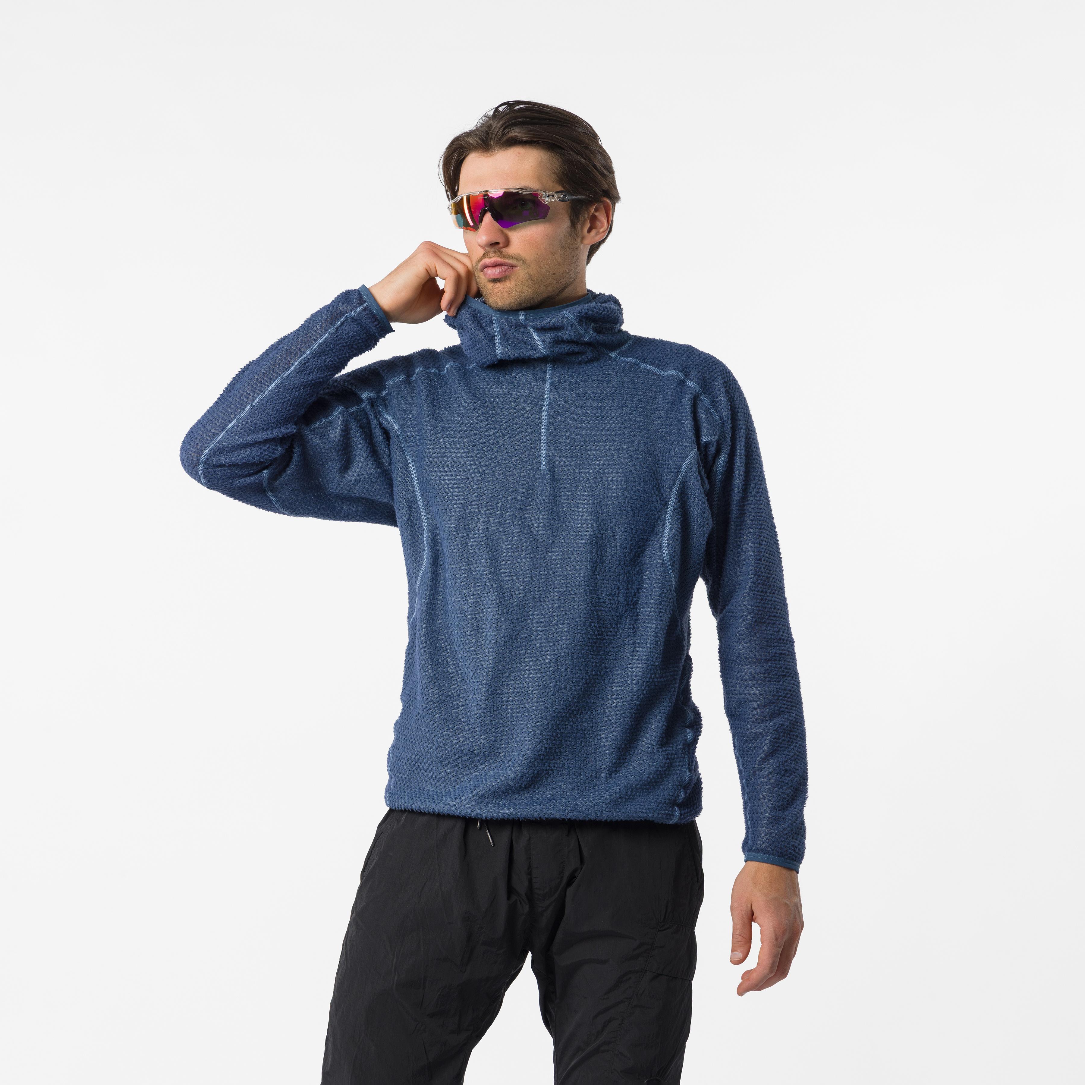 Castelli alpha fleece hoody - rock blue - castelli