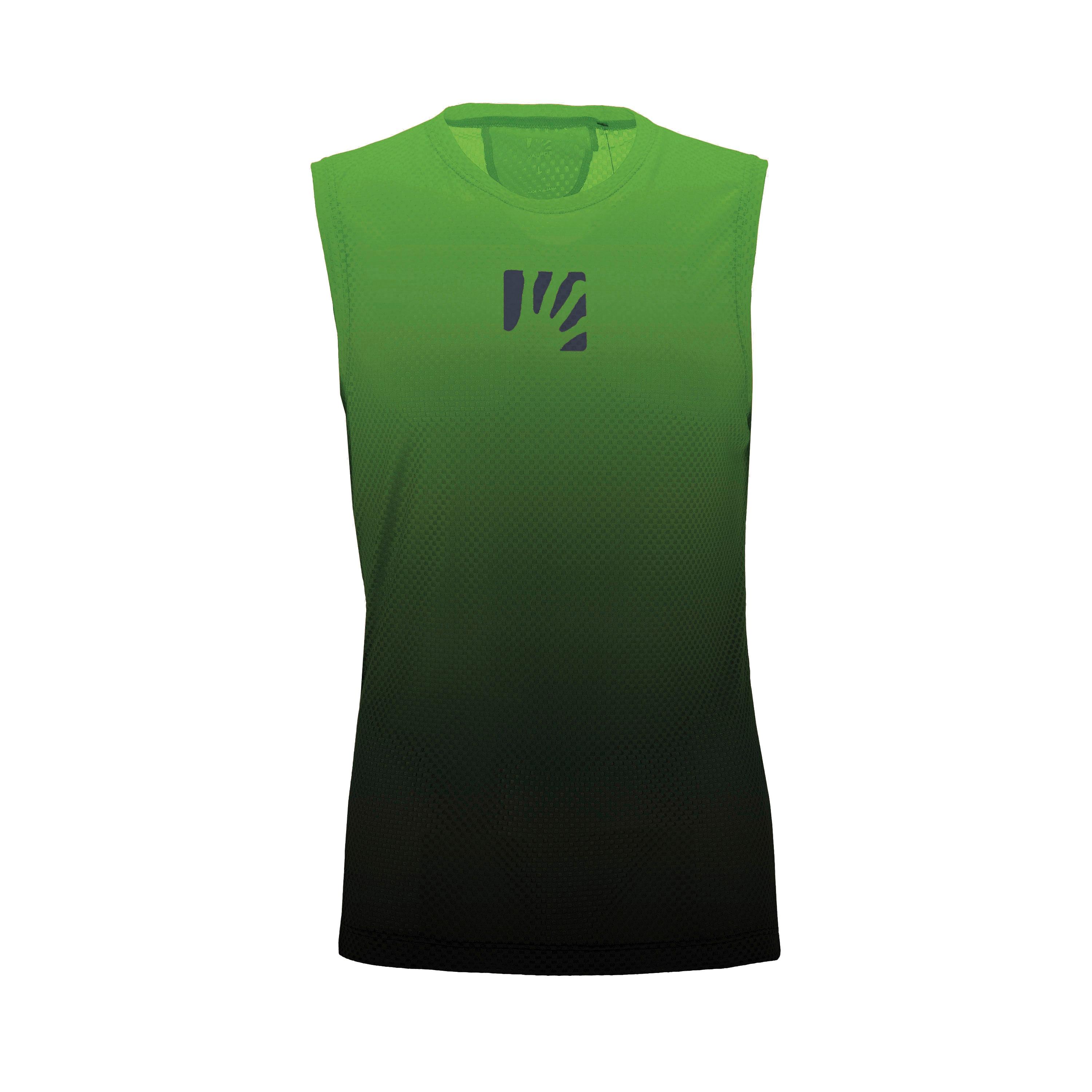 Verve mesh sleeveless - black/jasmine green - karpos