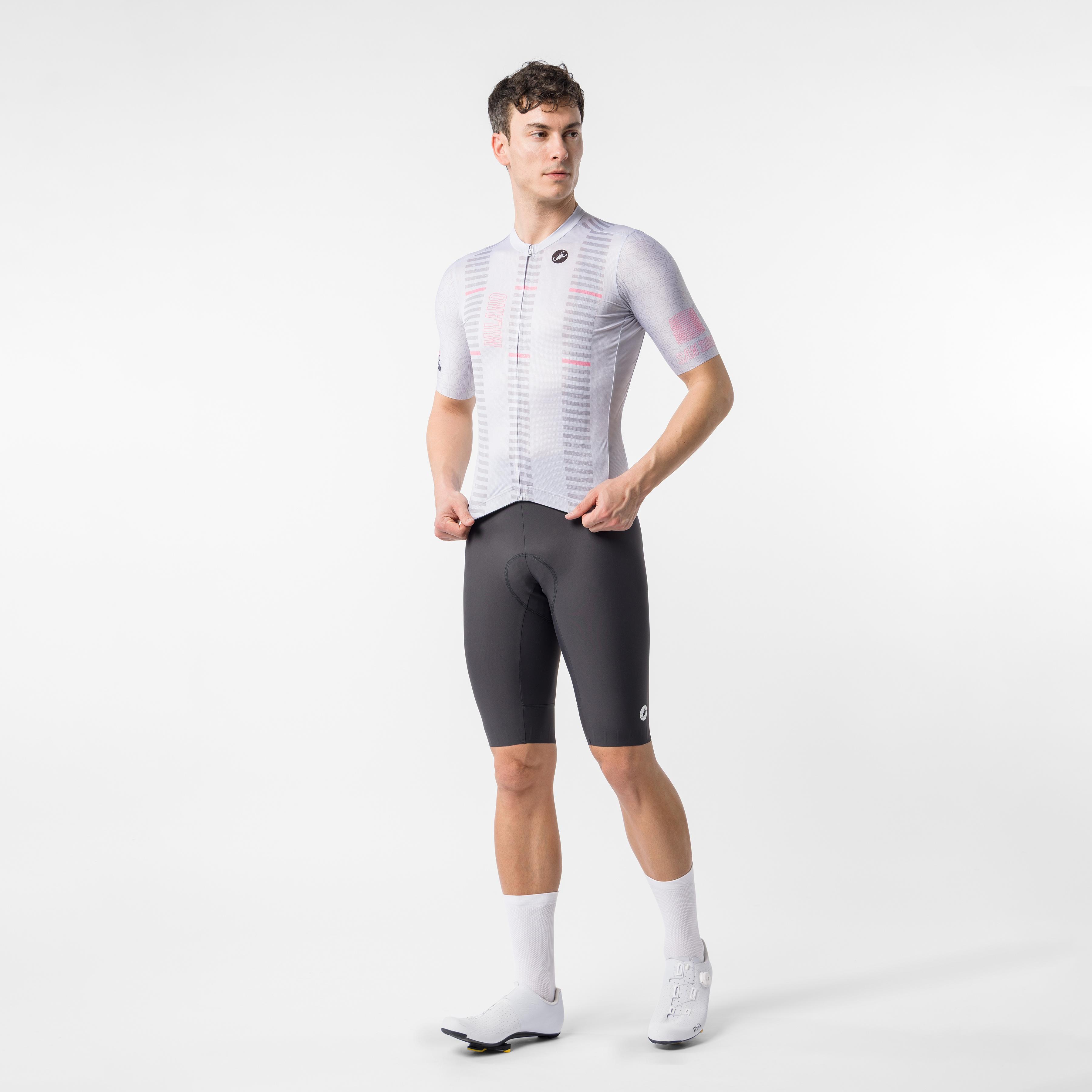 #giro109 milan jersey - silver gray/rosa giro - castelli