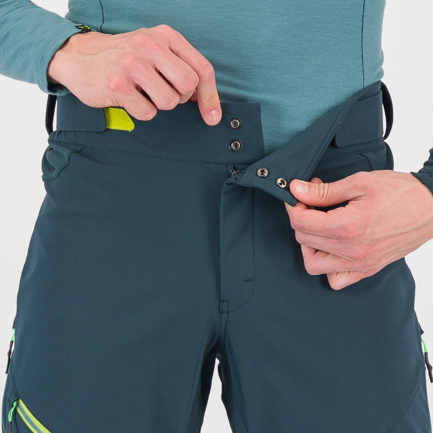 Val viola winter pant - forest/kiwi colada - karpos