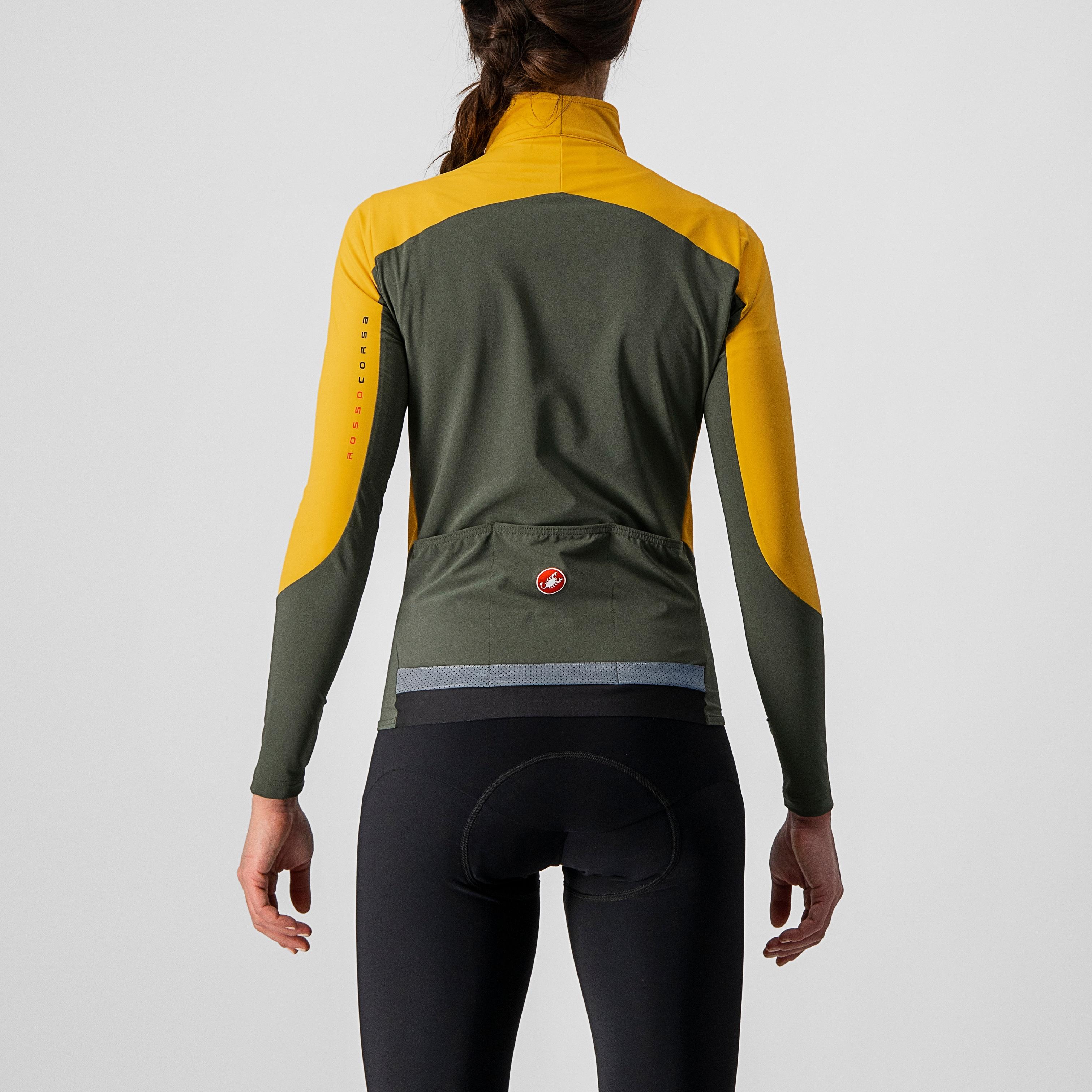 Beta ros w jacket - saffron/military green - castelli