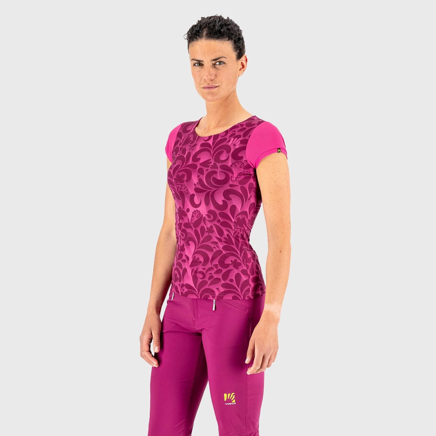 Loma print w jersey - cabaret/white - karpos