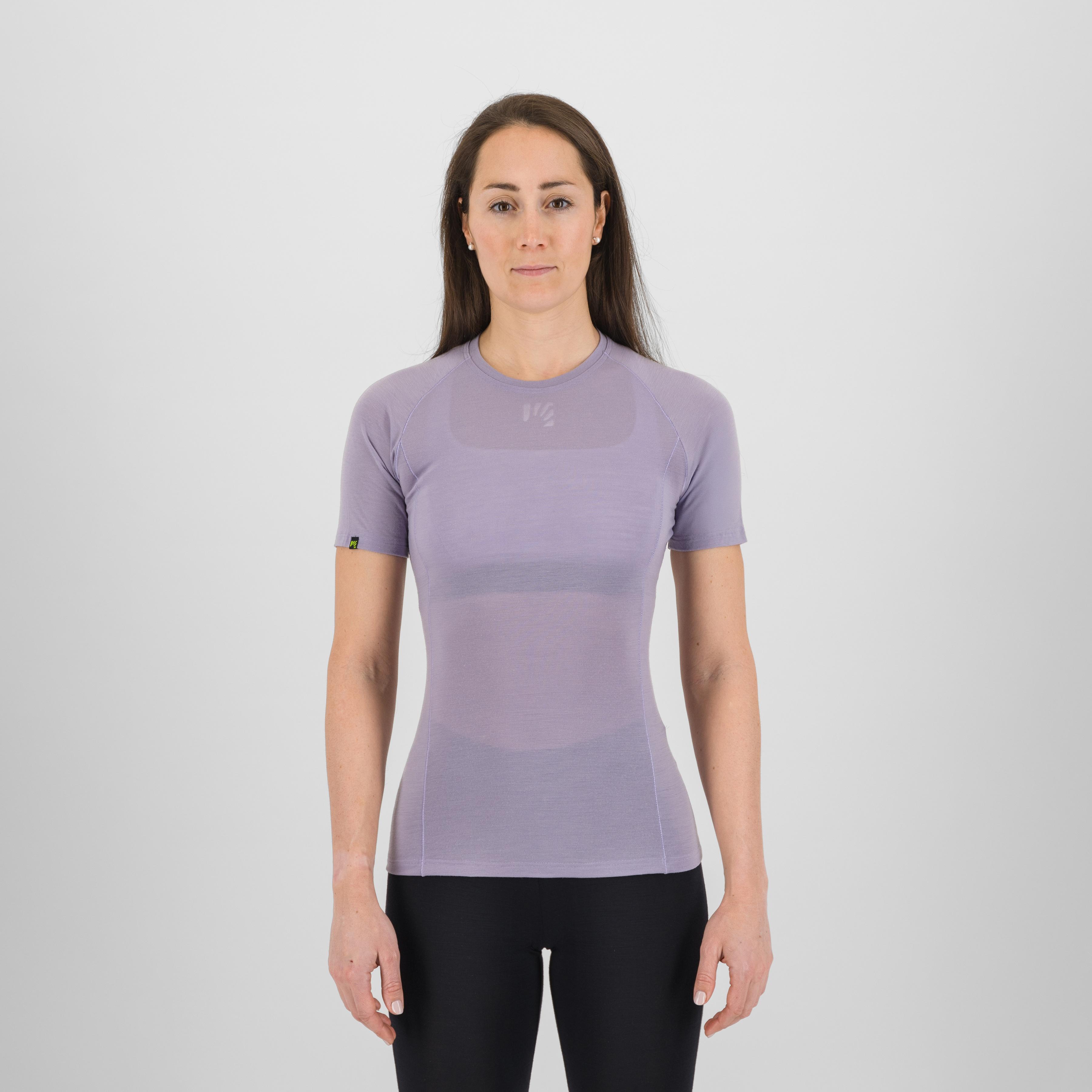 Dinamico merino 130 w t-shirt - lavender - karpos