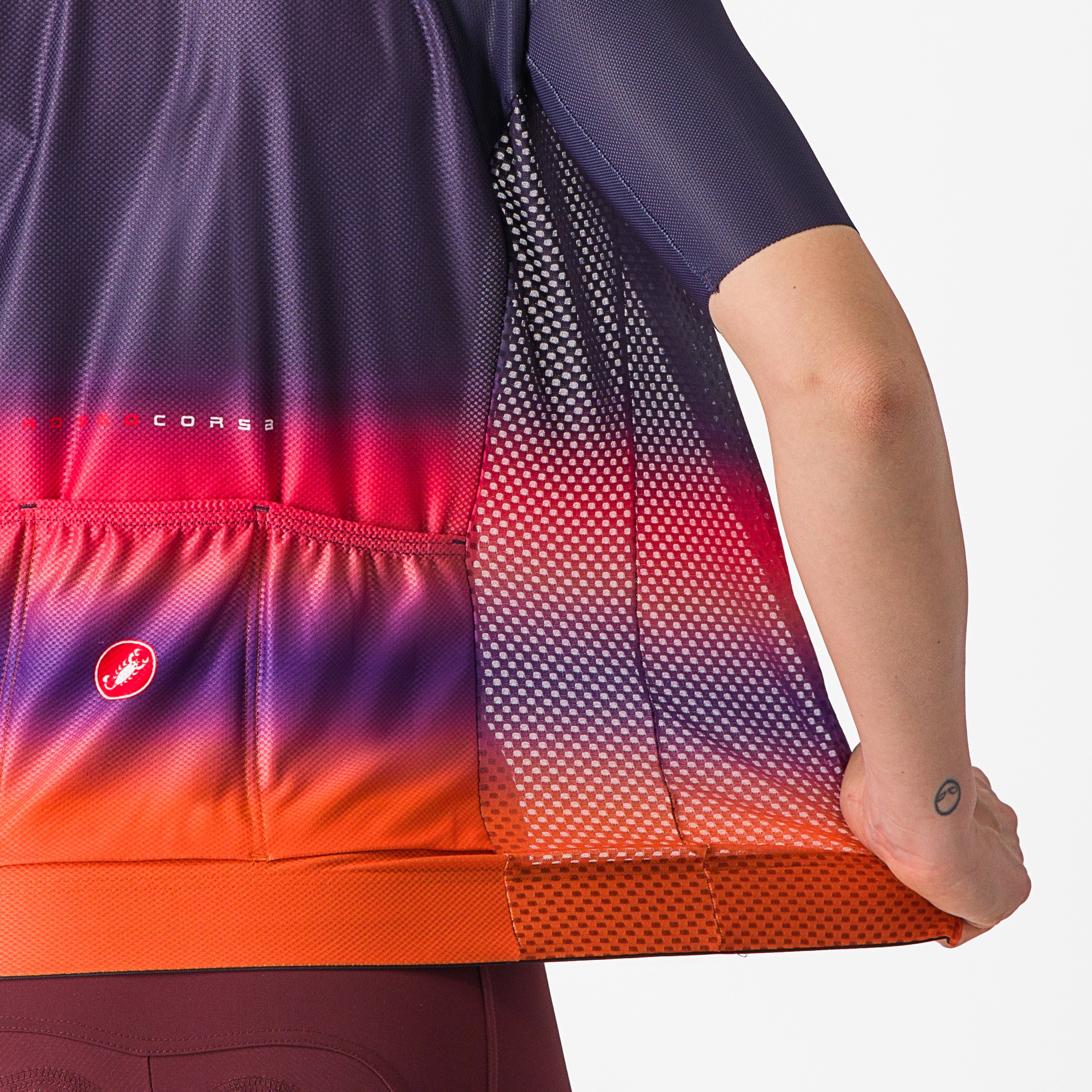 Climber's 4.0 w jersey - night shade/pink-orange - castelli