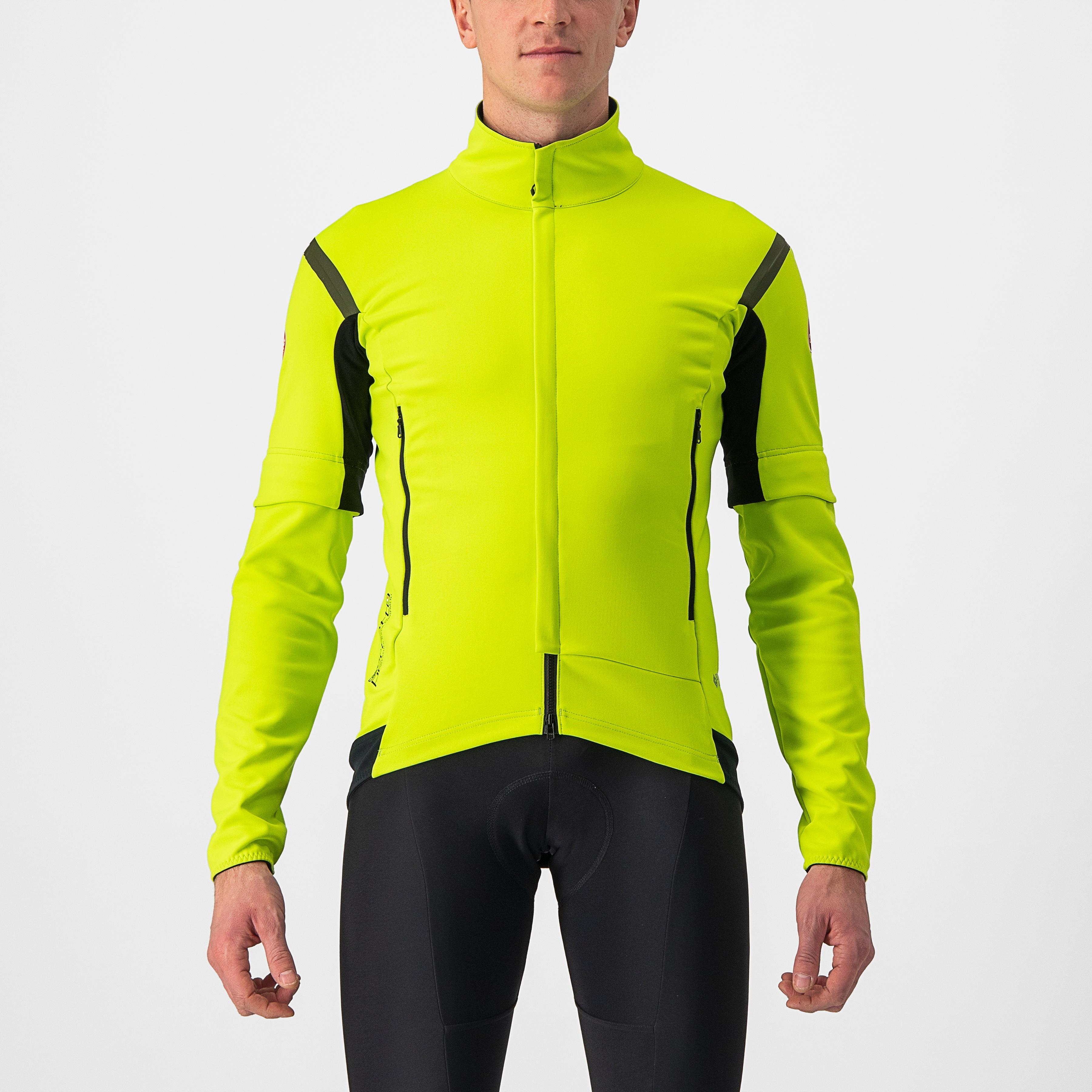 Perfetto ros 2 convertible jacket - electric lime/dark gray - castelli