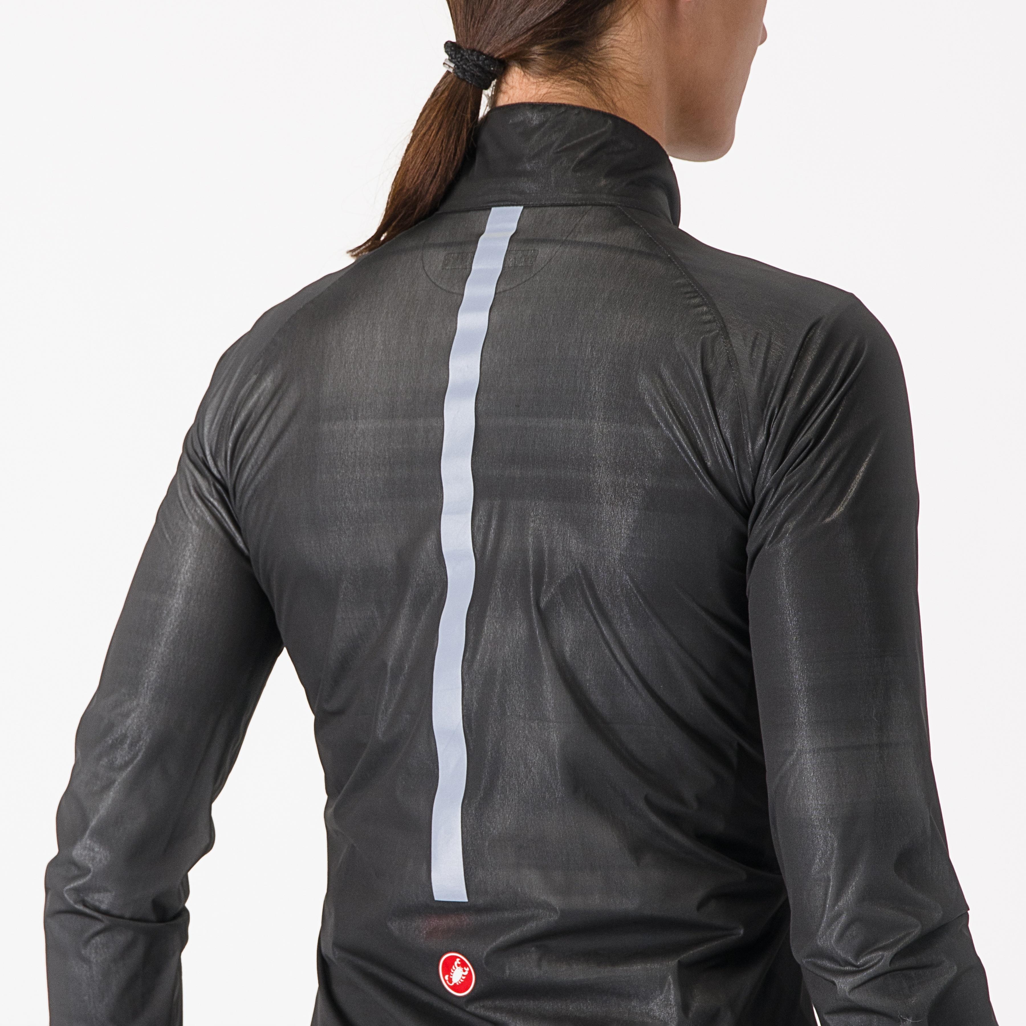 Squall shell w jacket - light black/silver gray - castelli