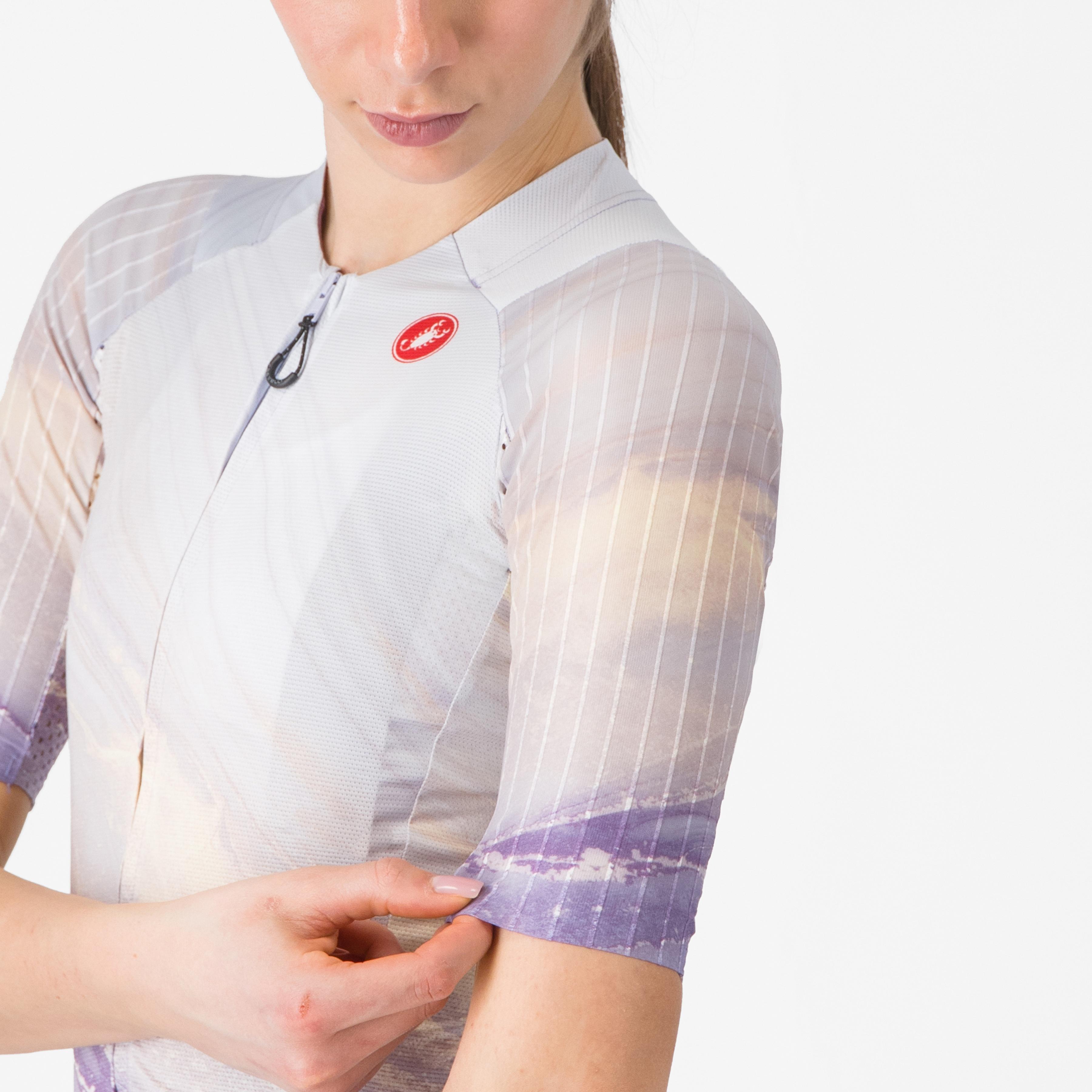 Aero pro 8s w jersey - multicolor purple - castelli