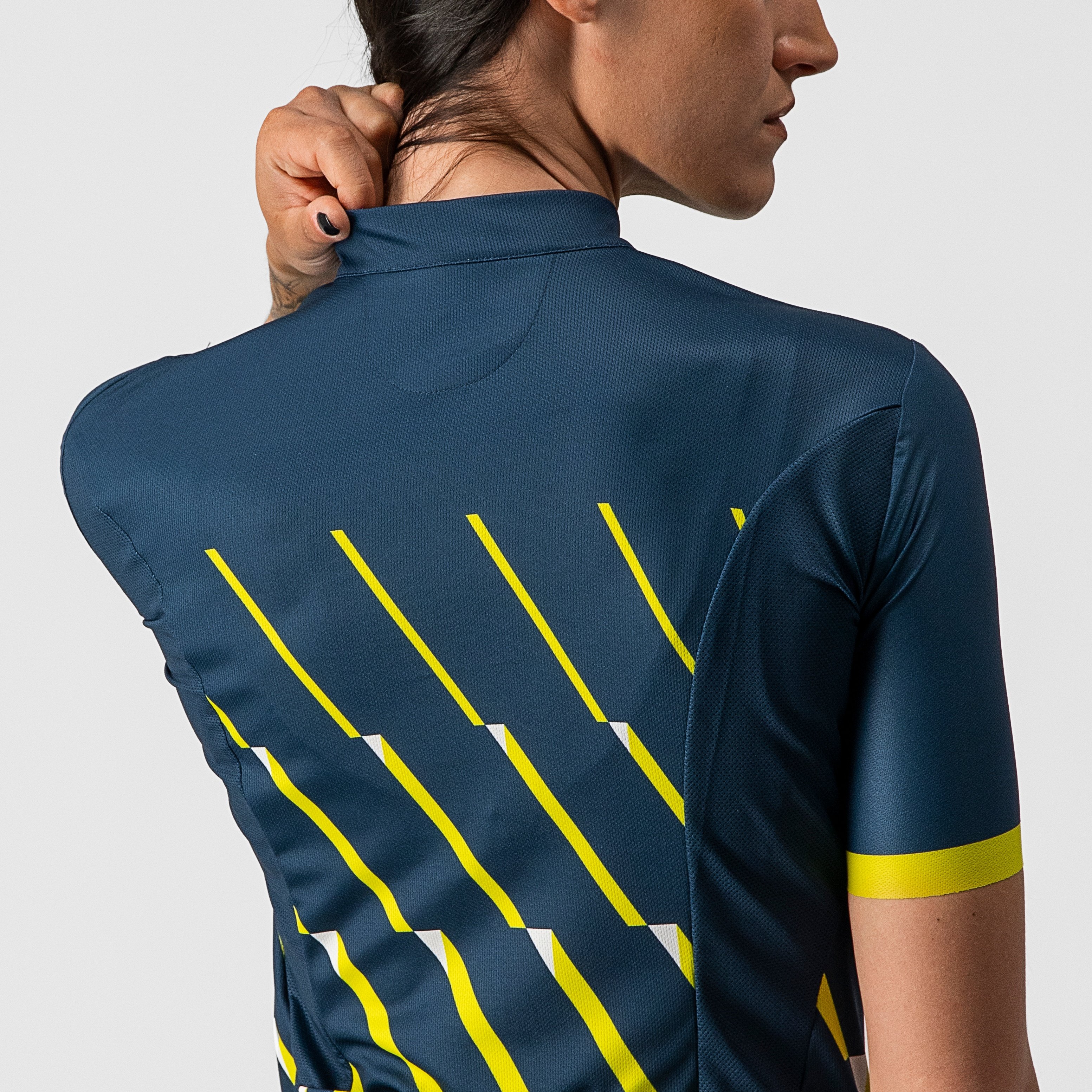 Pendio jersey - moonlit ocean/sulphur-white - castelli