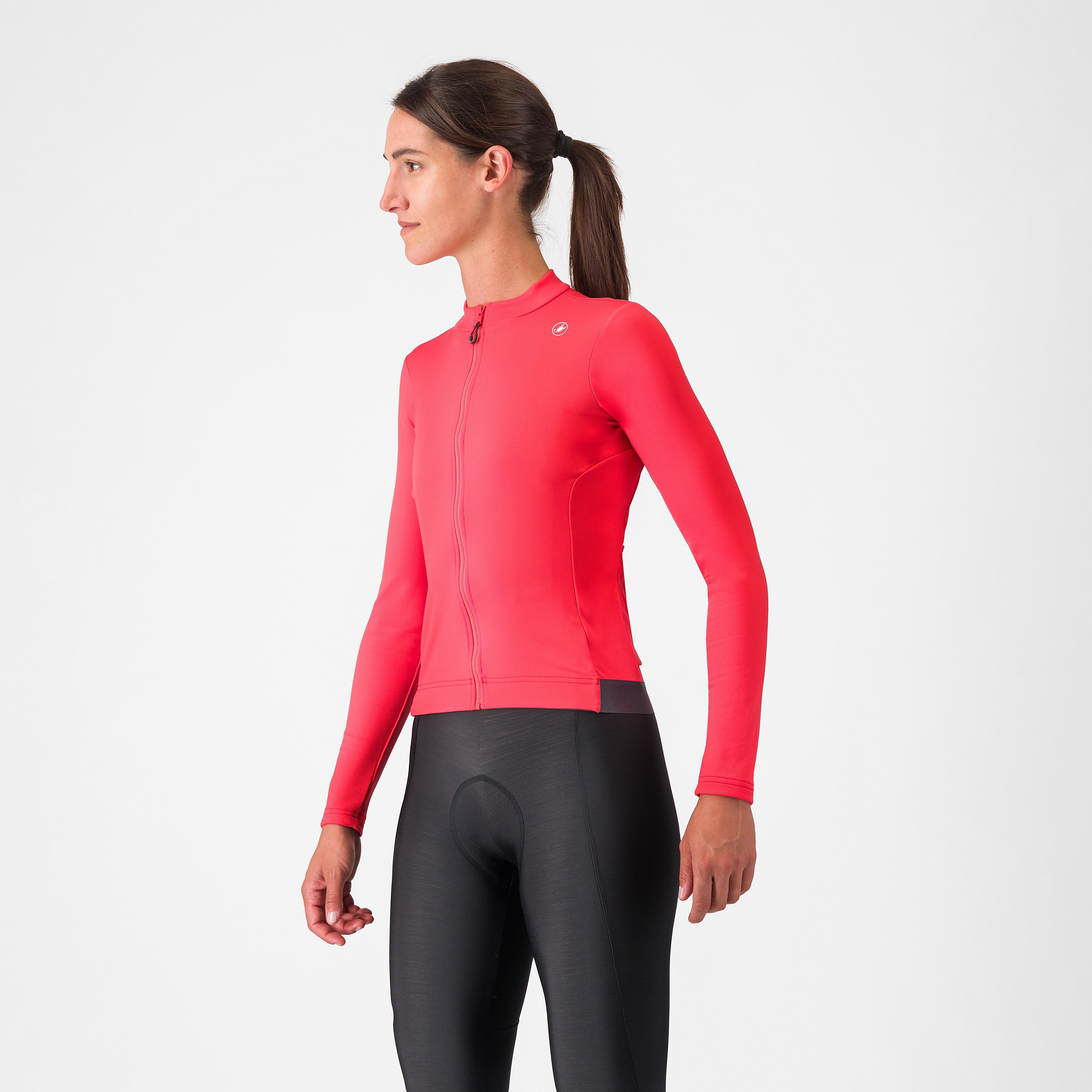 Espresso thermal w jersey - hibiscus/dark gray - castelli