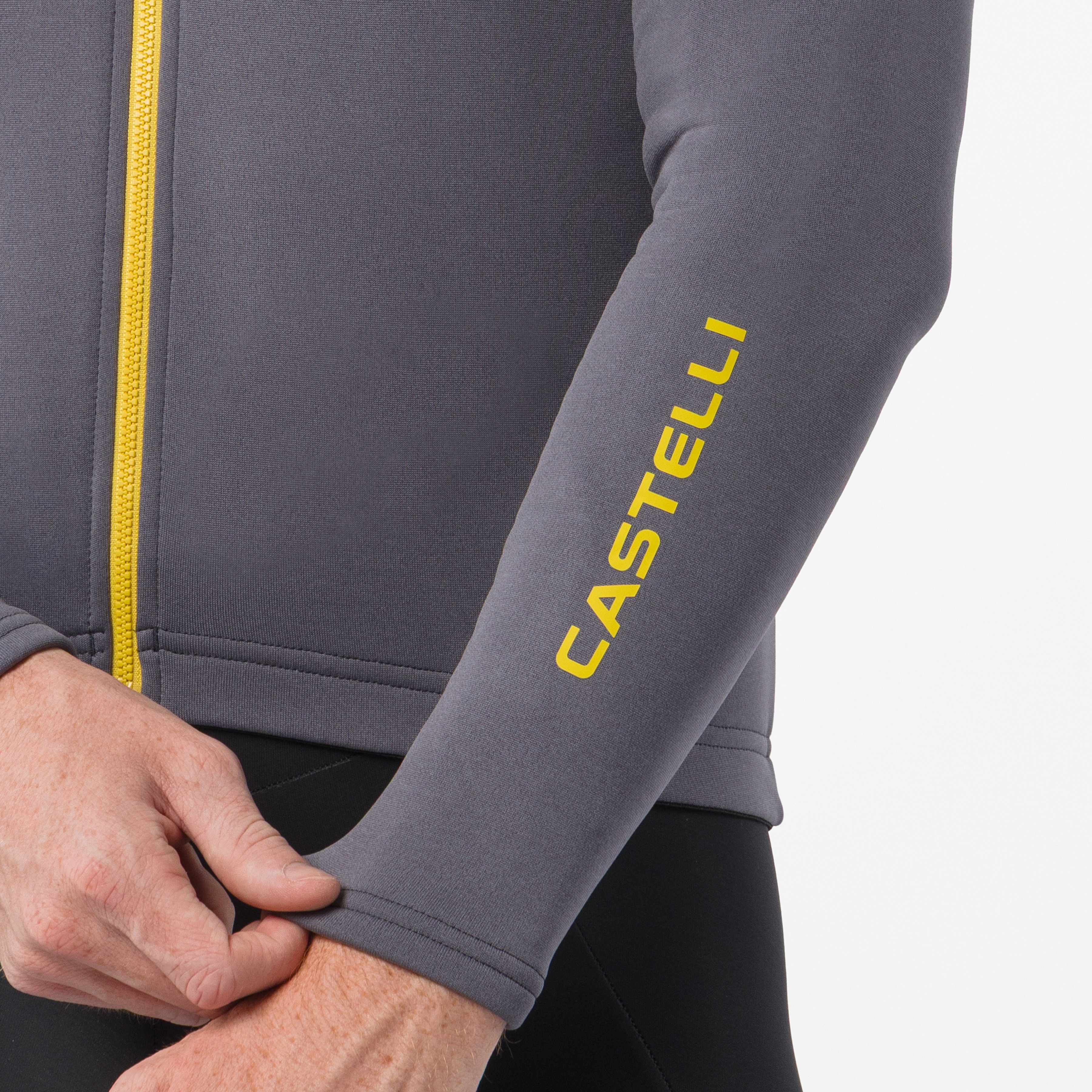 Unlimited trail 2 jersey - smoky gray/mango mojito - castelli