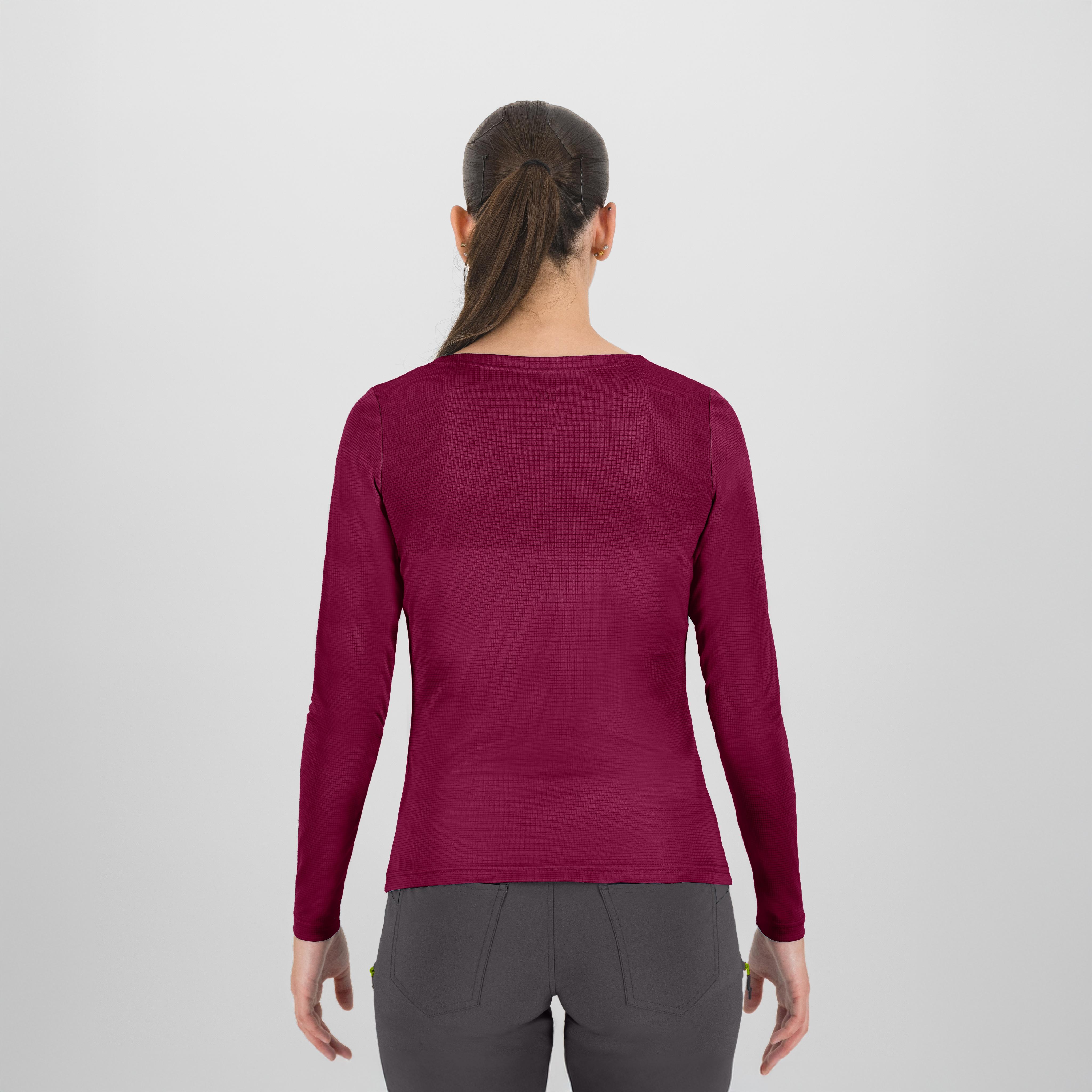 Loma evo w long sleeve t-shirt - beet red - karpos