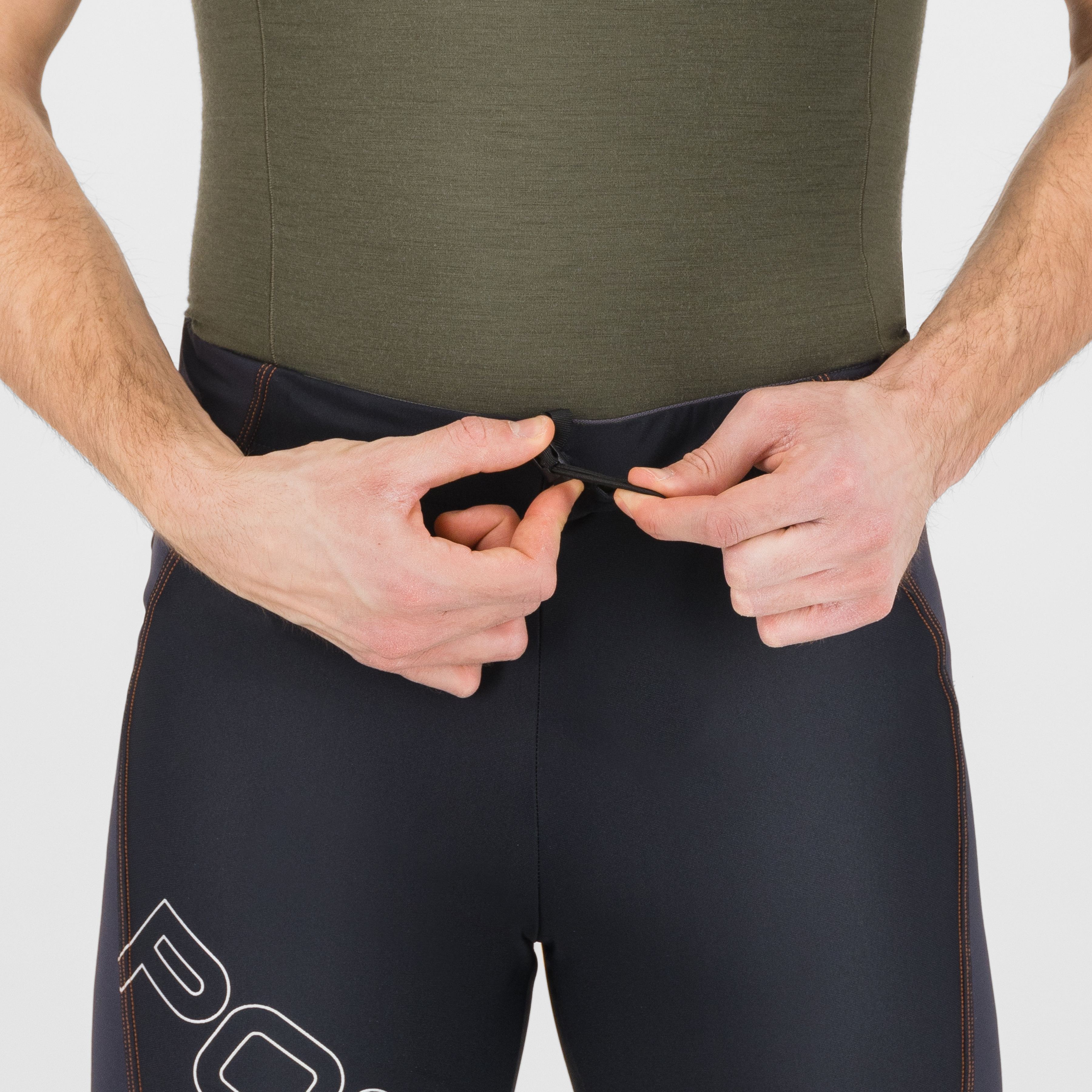 Alagna lite pants - black/vibr.orange - karpos