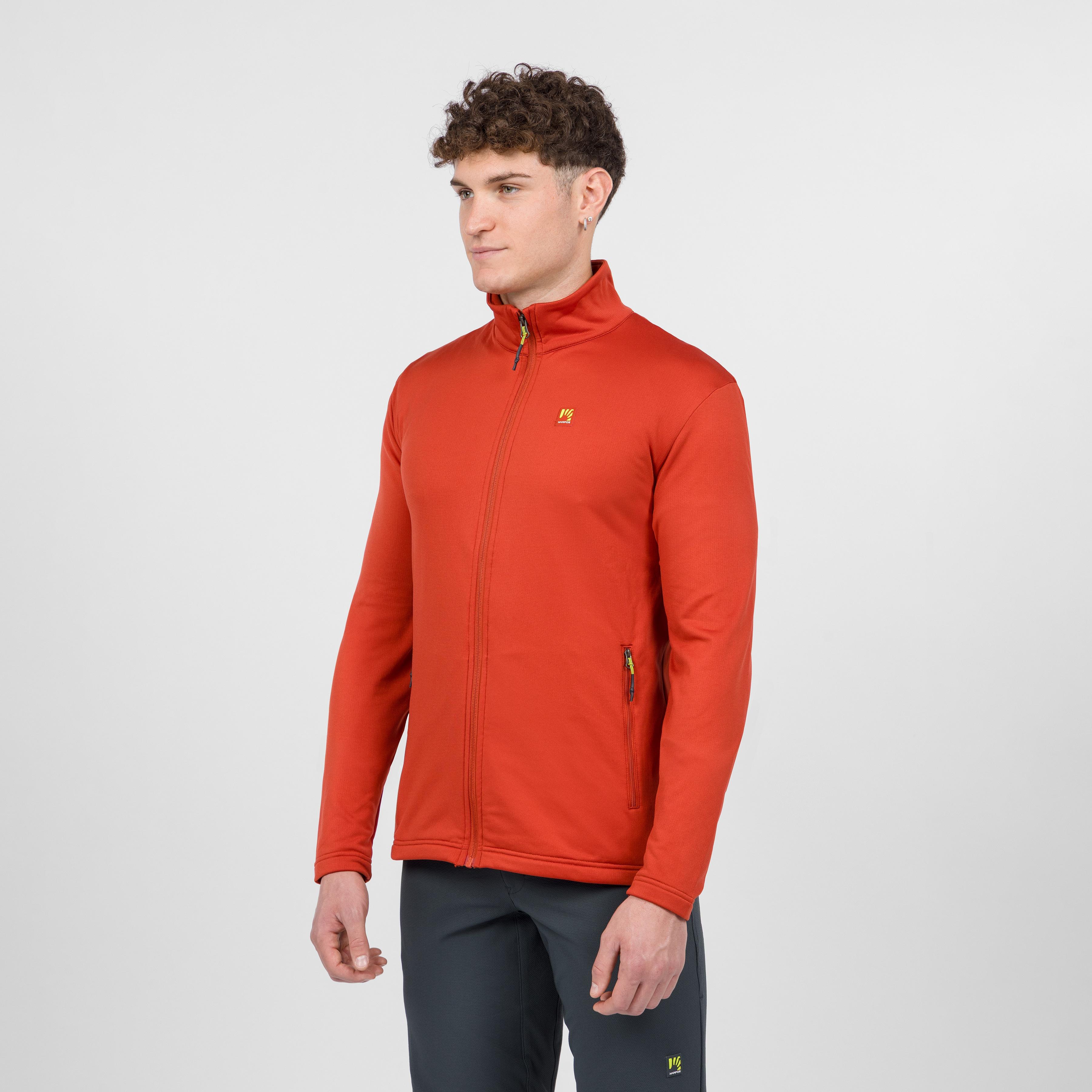 Pizzocco evo full zip fleece - fire - karpos