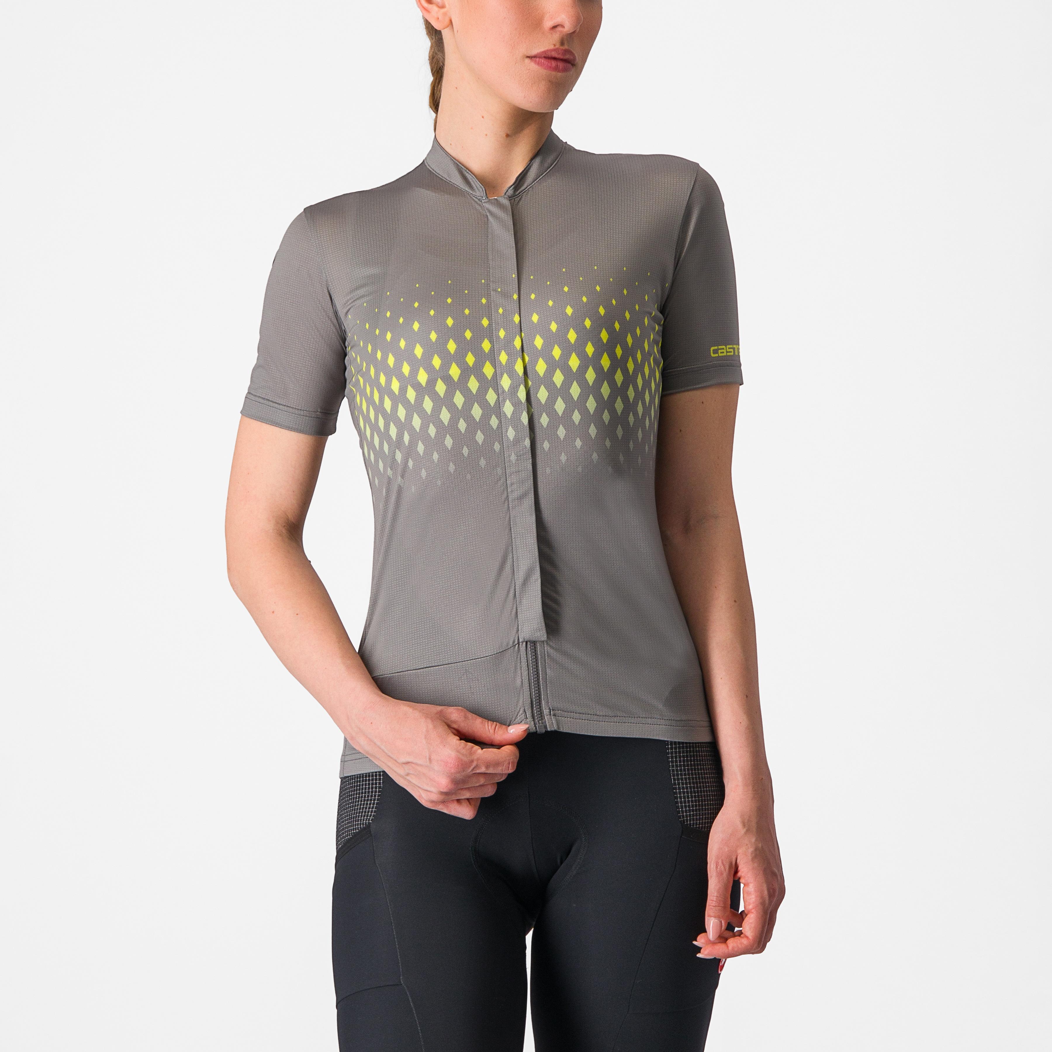 Unlimited sentiero 3 jersey - gunmetal gray/sulphur - castelli