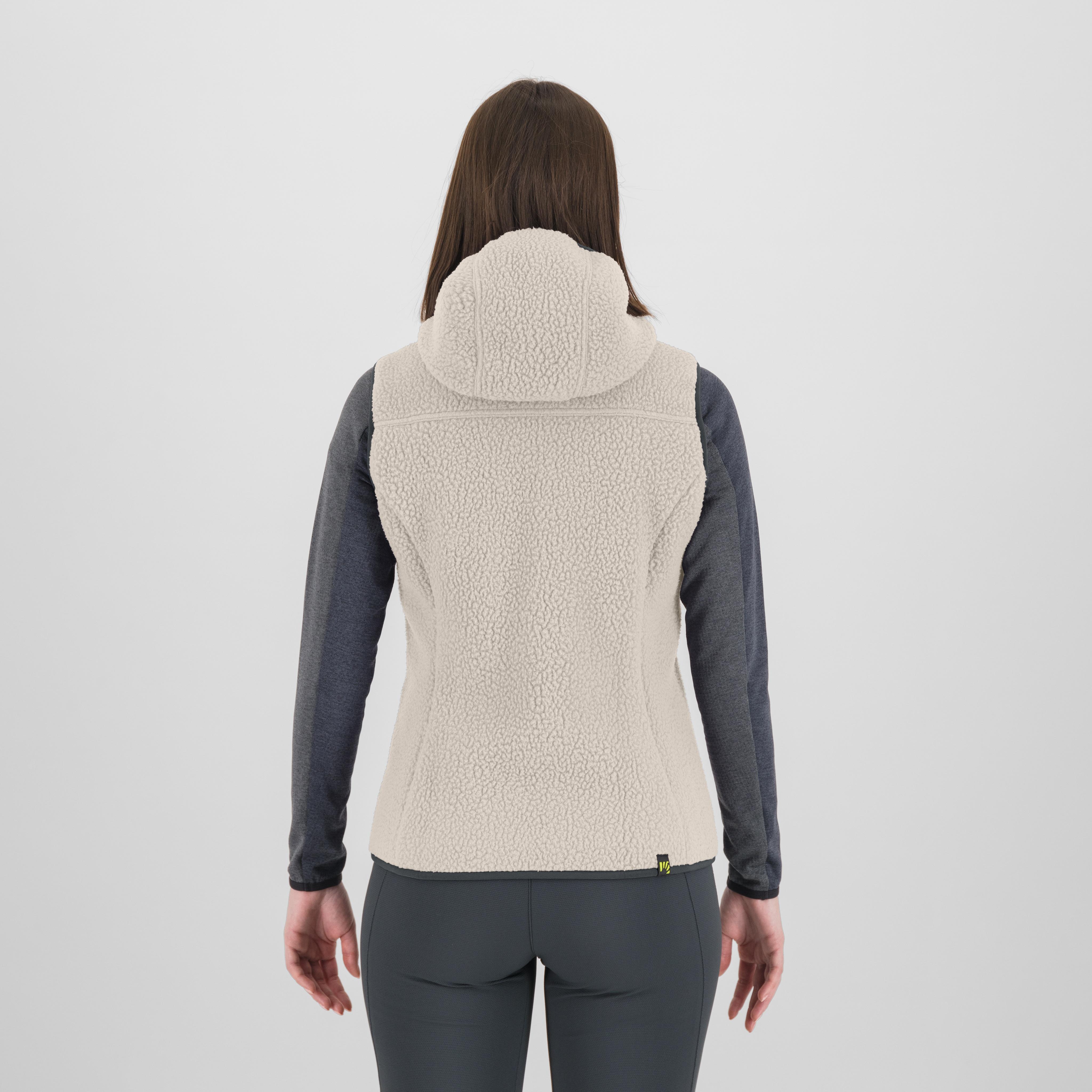Moiazza retro hoodie w vest - vaporous gray/woodl.gray - karpos