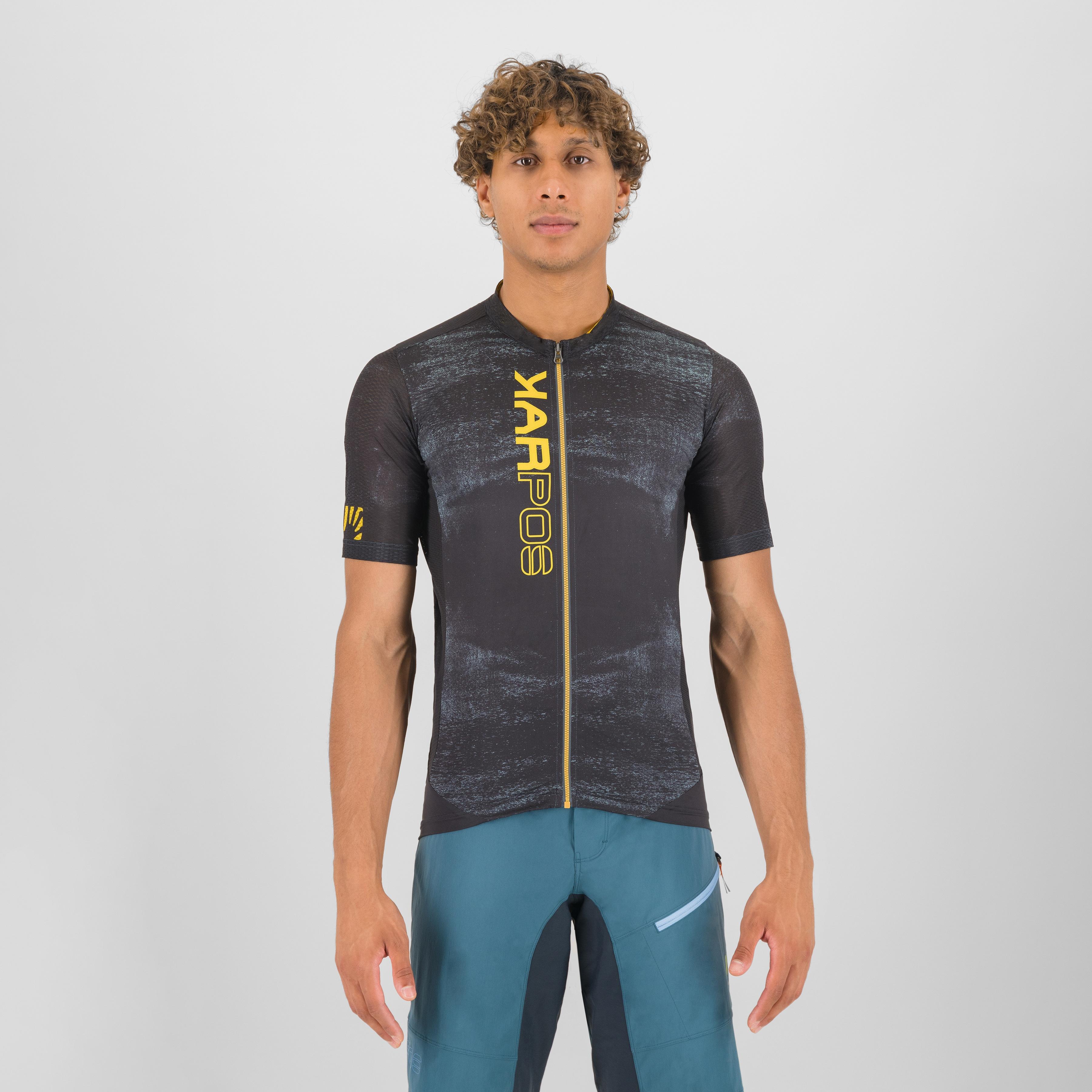 Green fire jersey - black/lemon curry - karpos