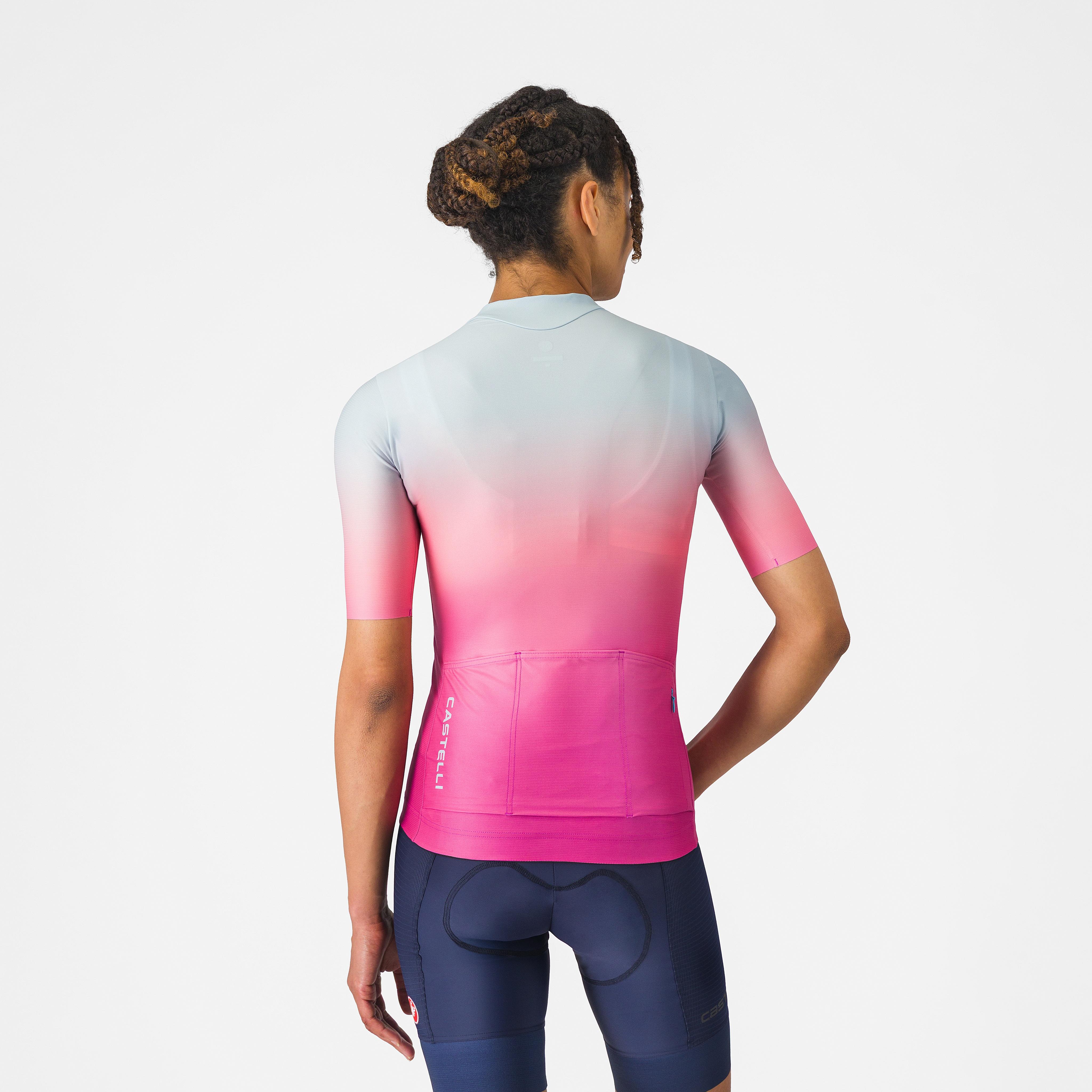 Upf w jersey - winter sky/violet pink - castelli