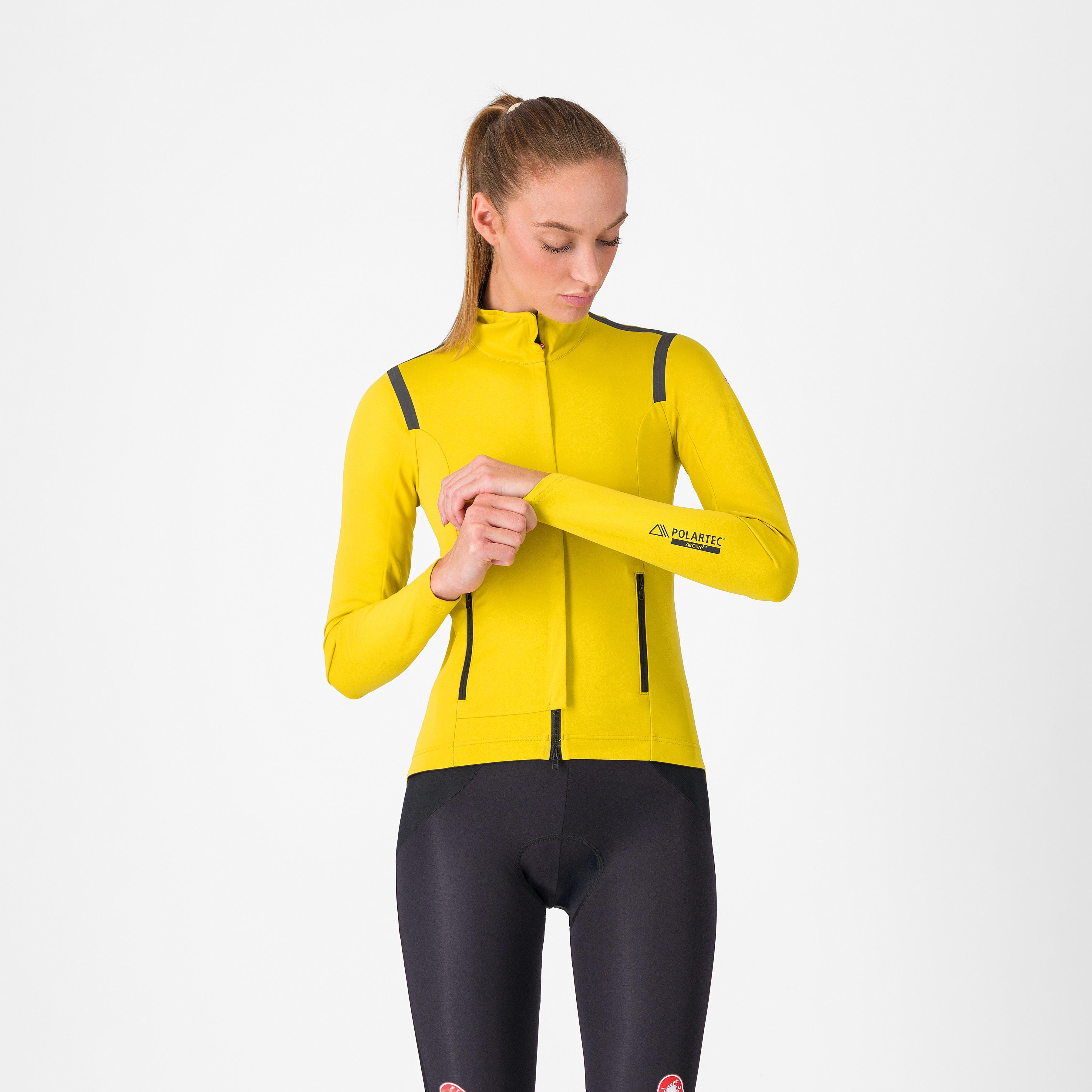 Perfetto ros 3 w jacket - mango mojito/black reflex - castelli