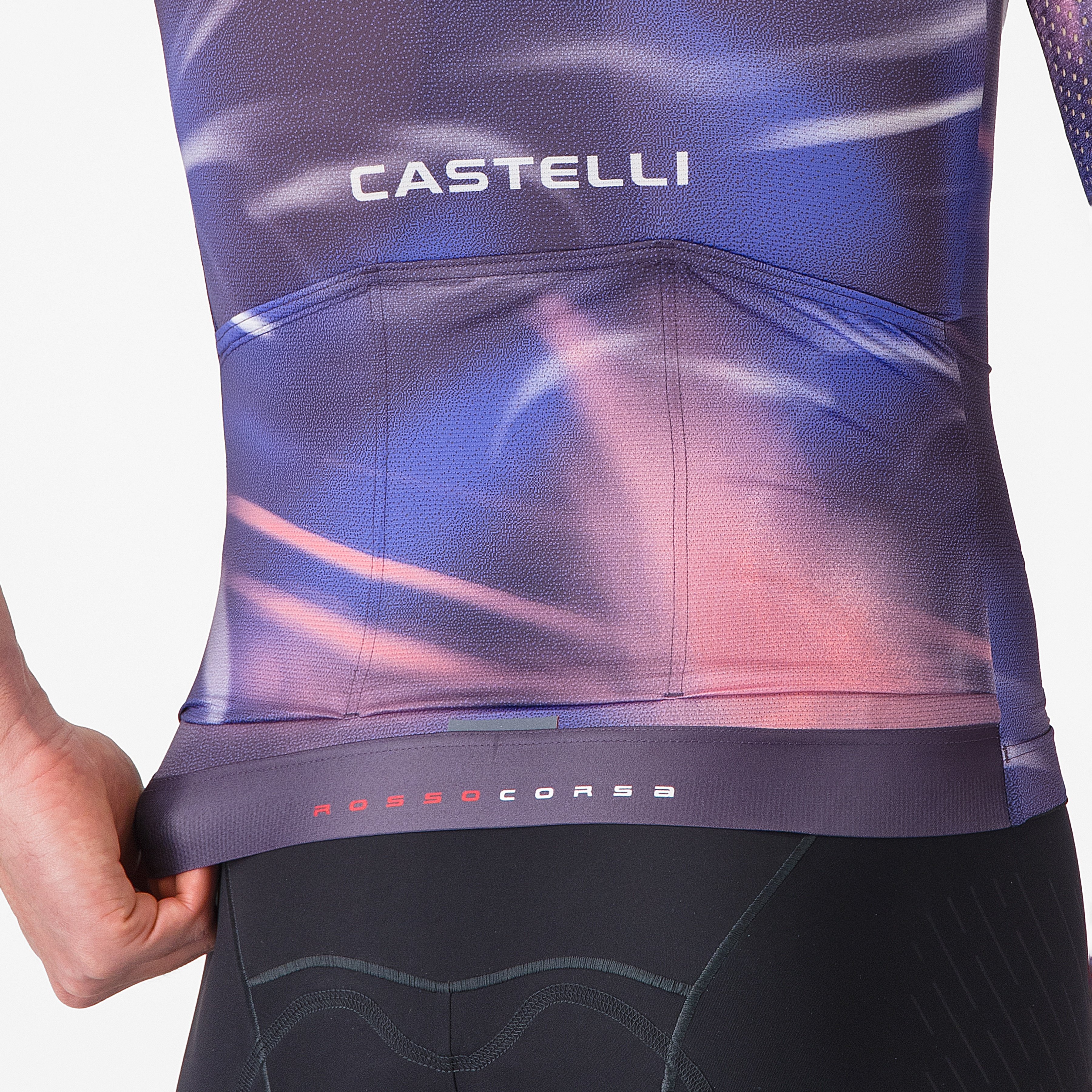 Aero race 8s jersey - night shade/rosa giro - castelli