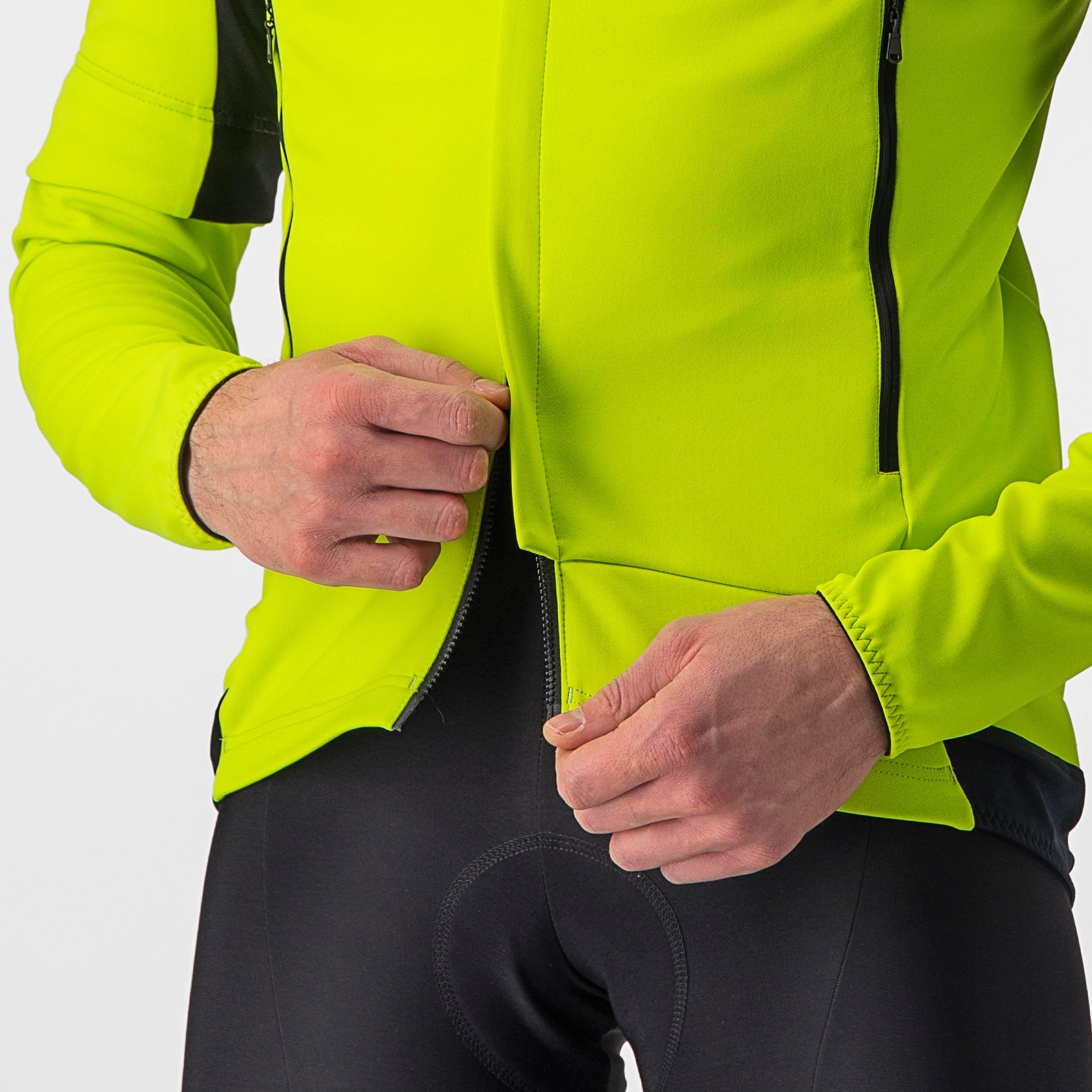 Perfetto ros 2 convertible jacket - electric lime/dark gray - castelli
