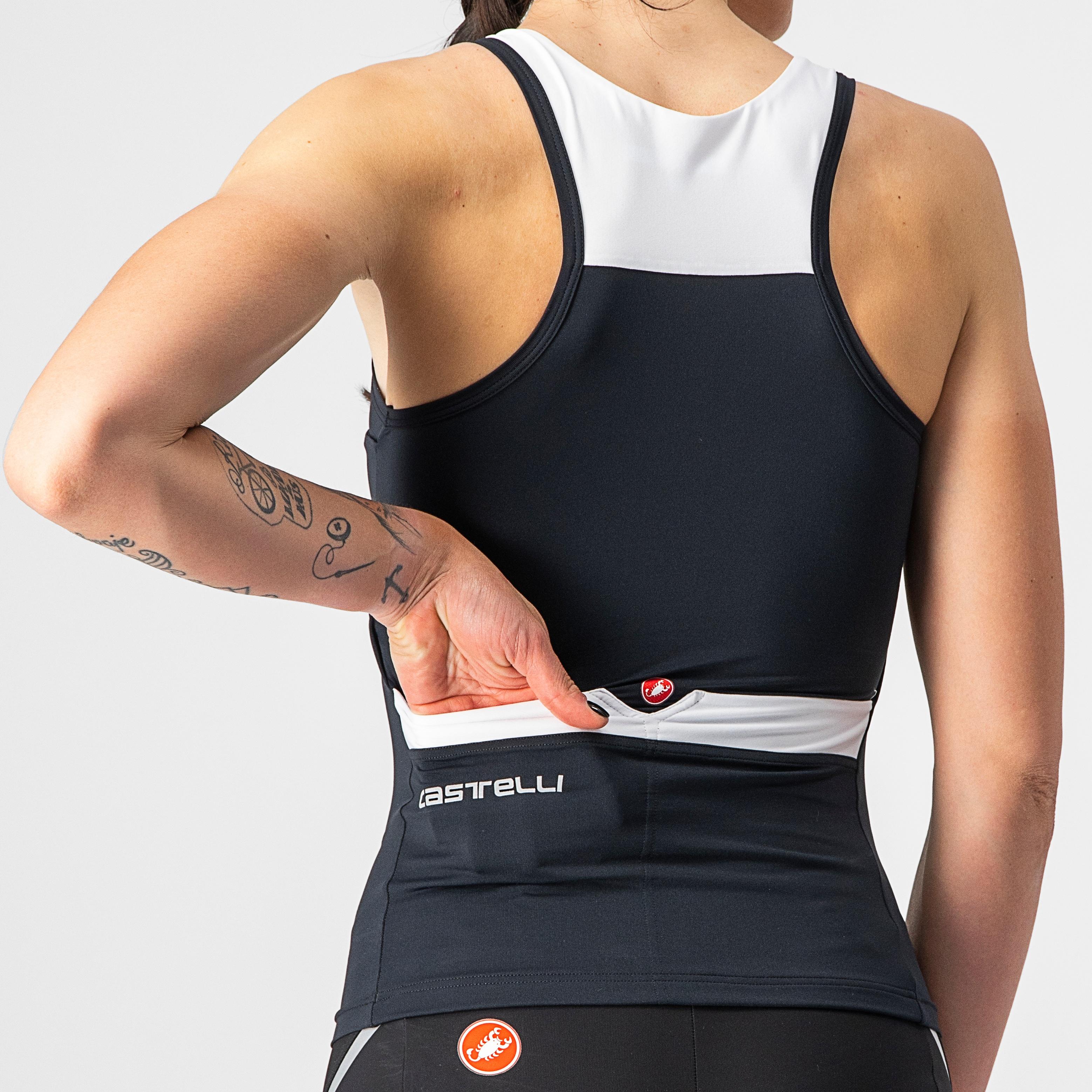 Solaris top - light black/white - castelli