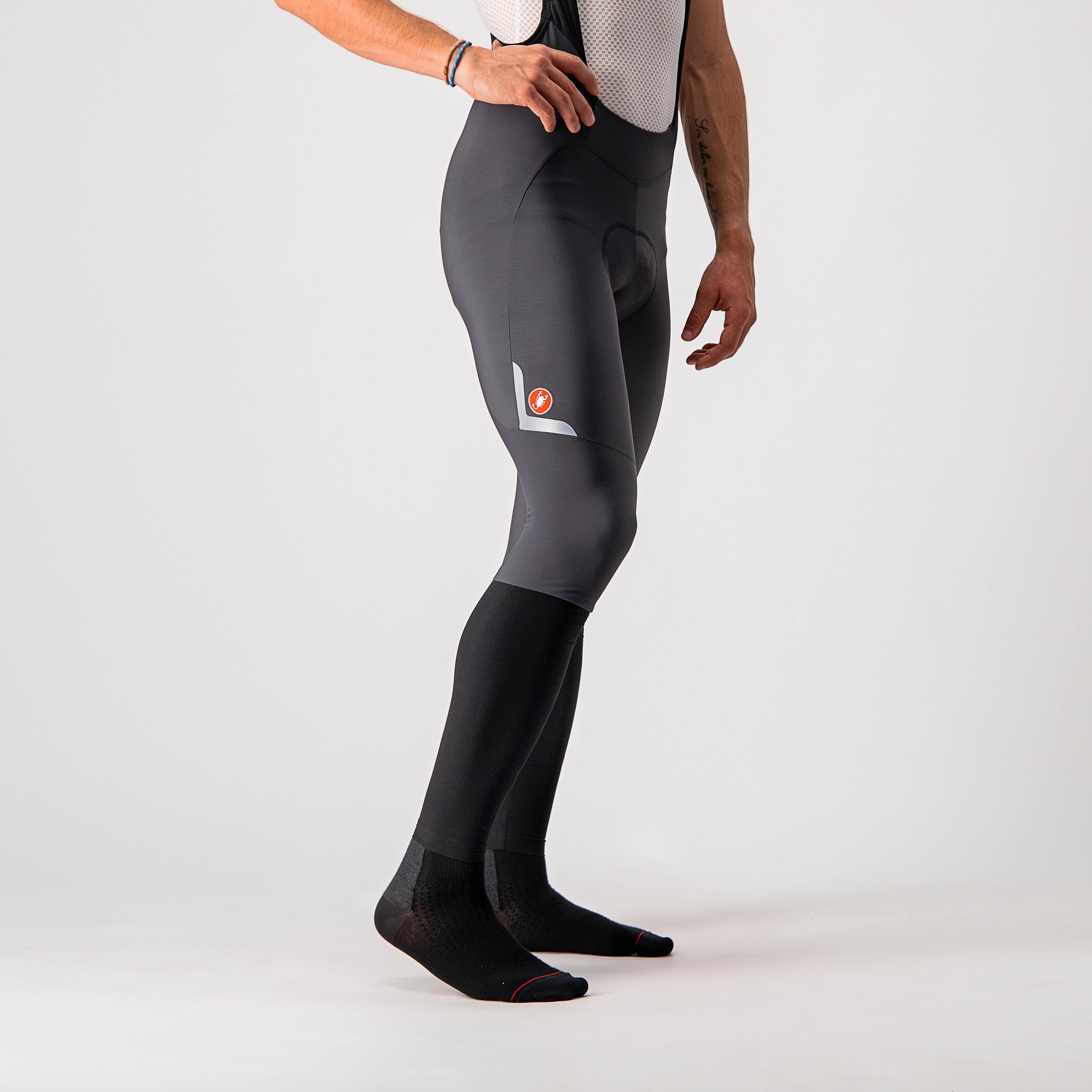 Velocissimo 5 bibtight - dark gray/silver reflex - castelli