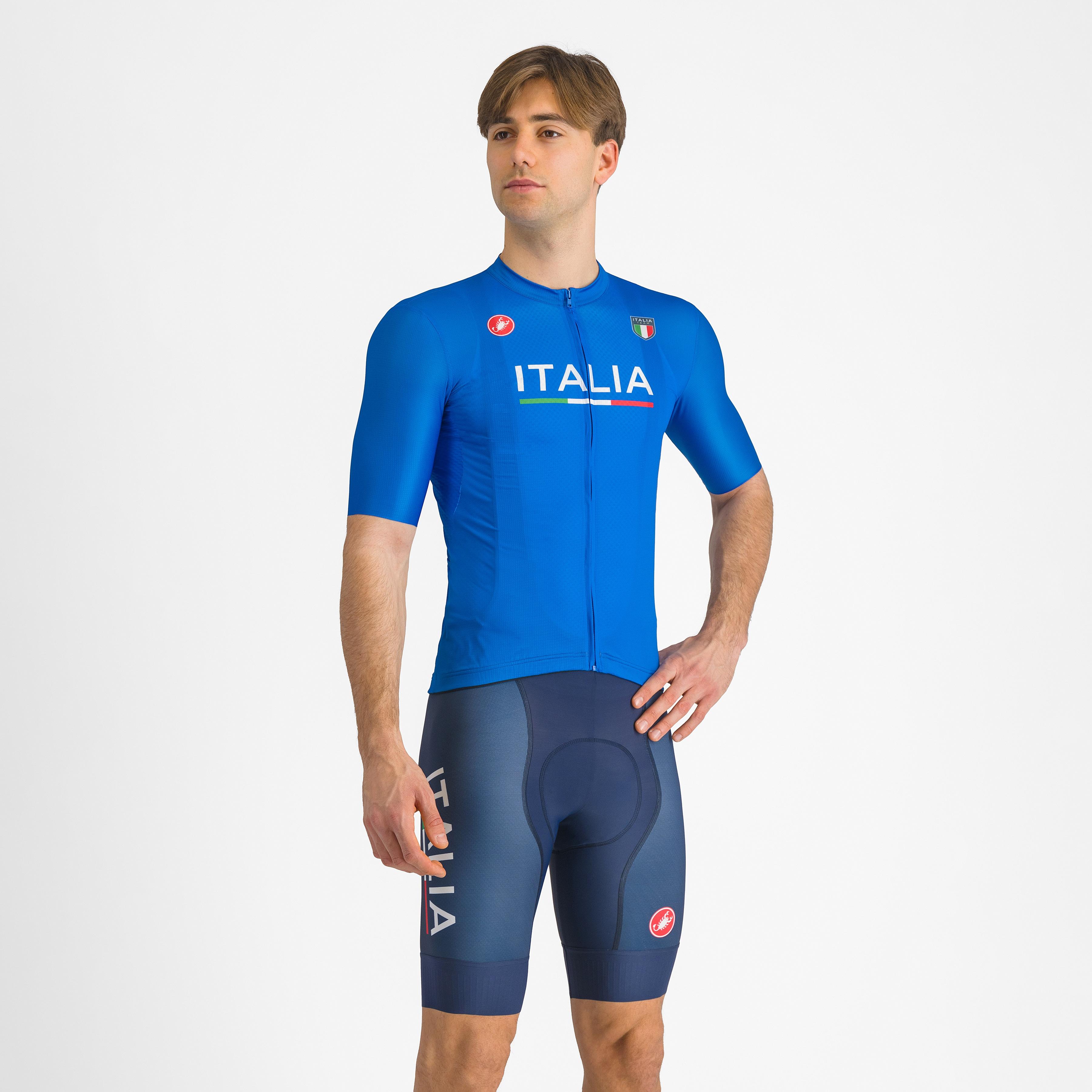 Italia competizione bibshort - belgian blue - castelli
