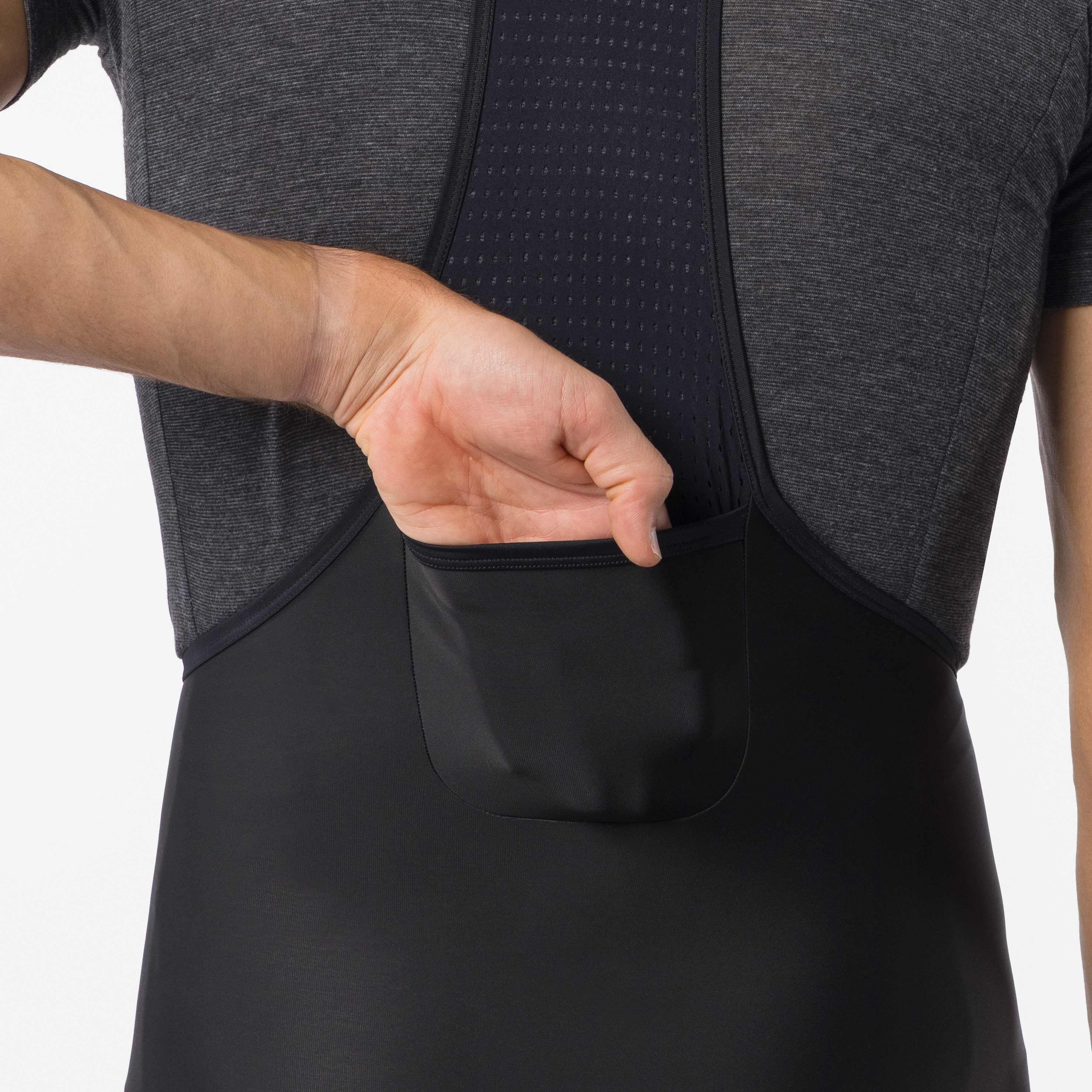Nano rain bibtight - black - castelli