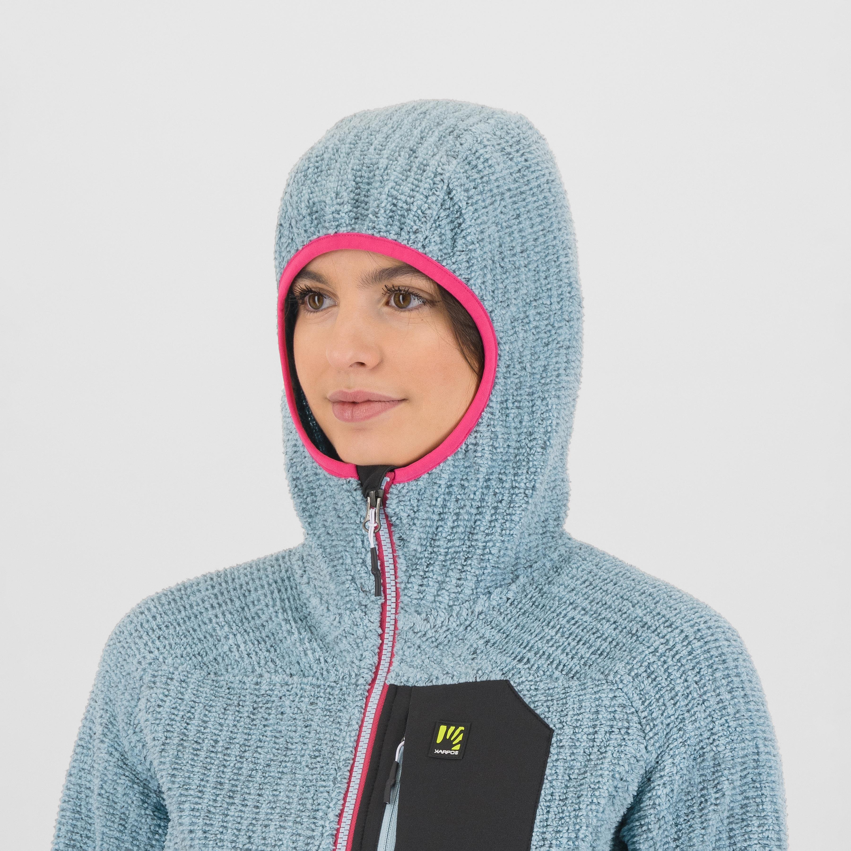 Rocchetta evo hoodie w fleece - forget/black - karpos