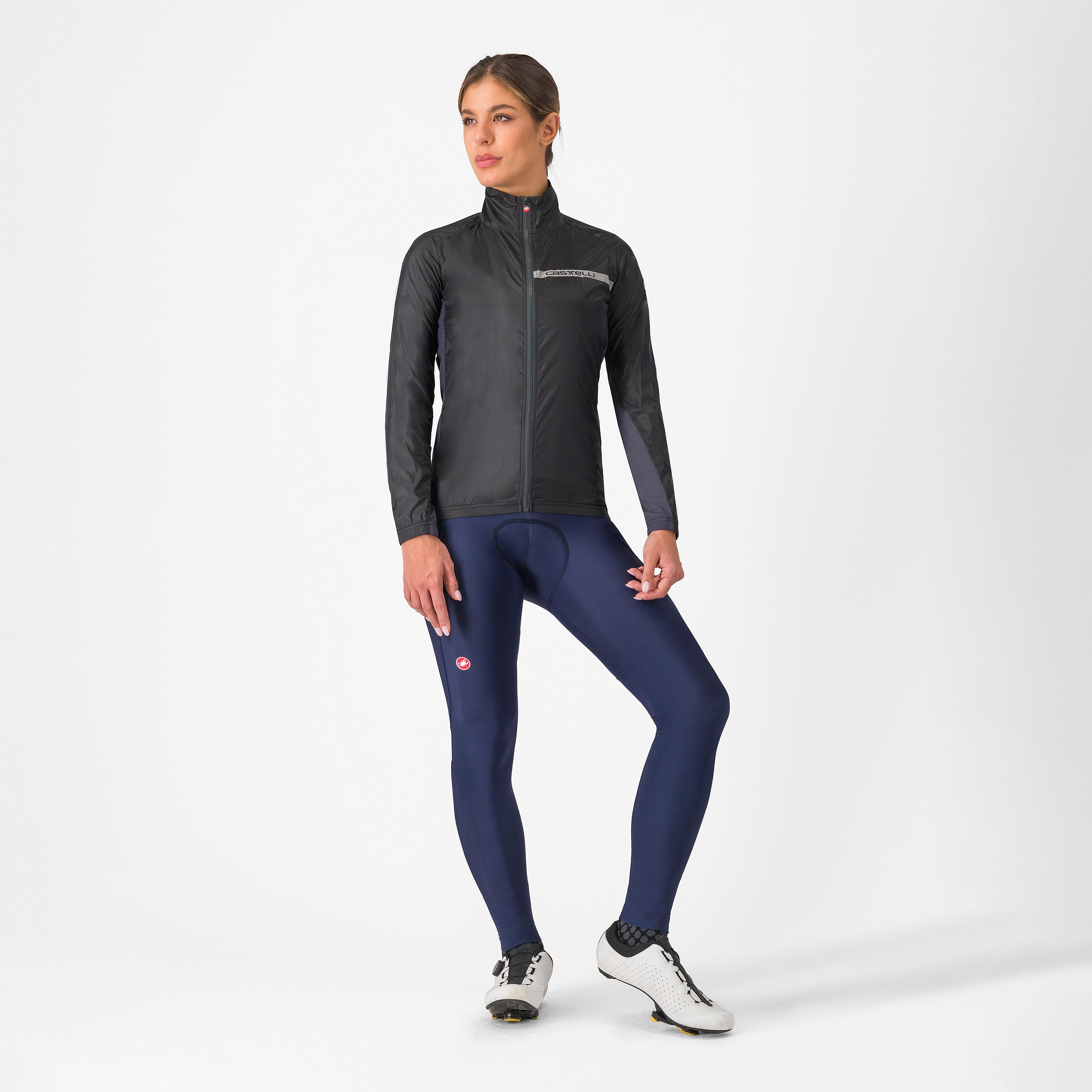 Squadra stretch  w jacket - light black/dark gray - castelli