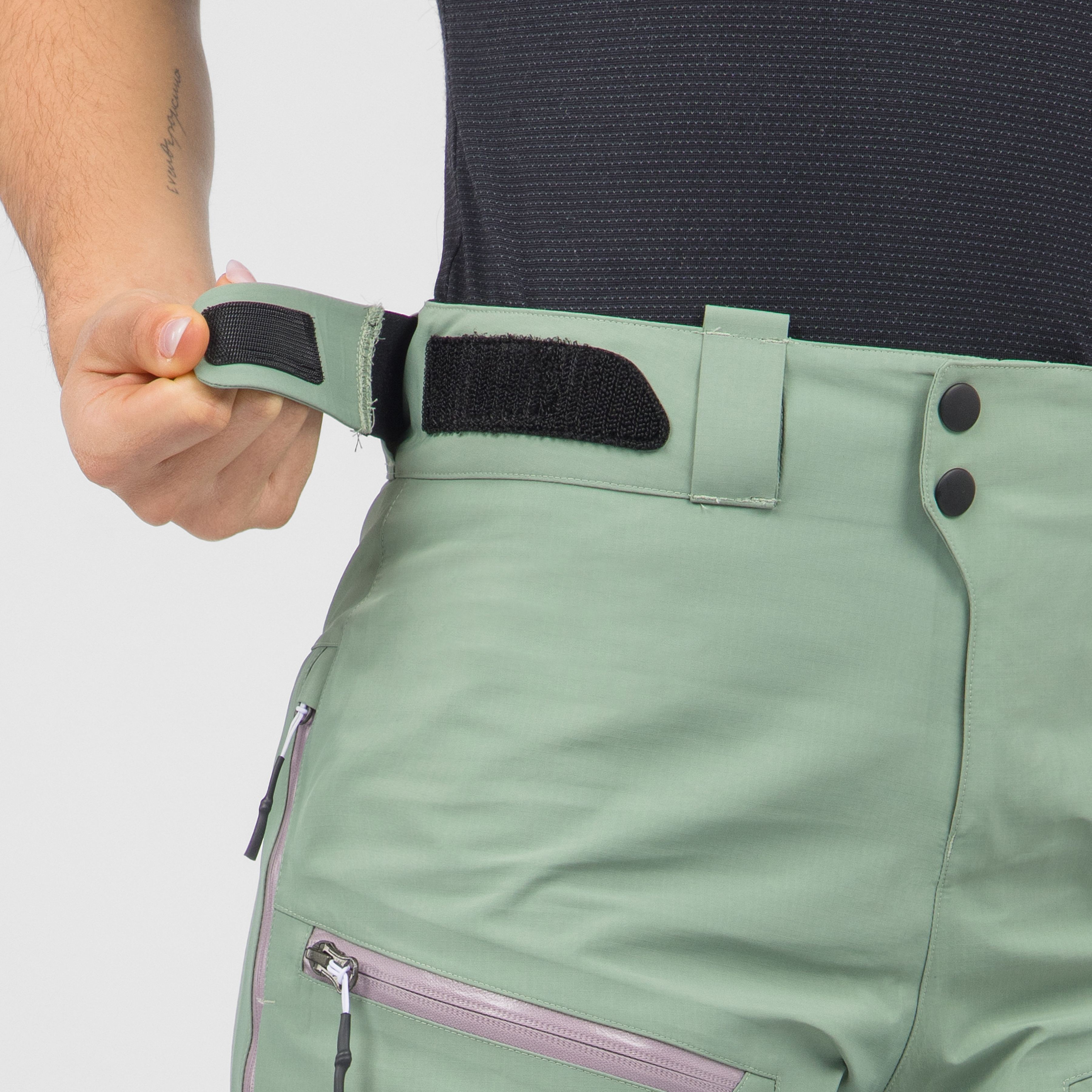 Squall w pants - hedge/lilac - karpos