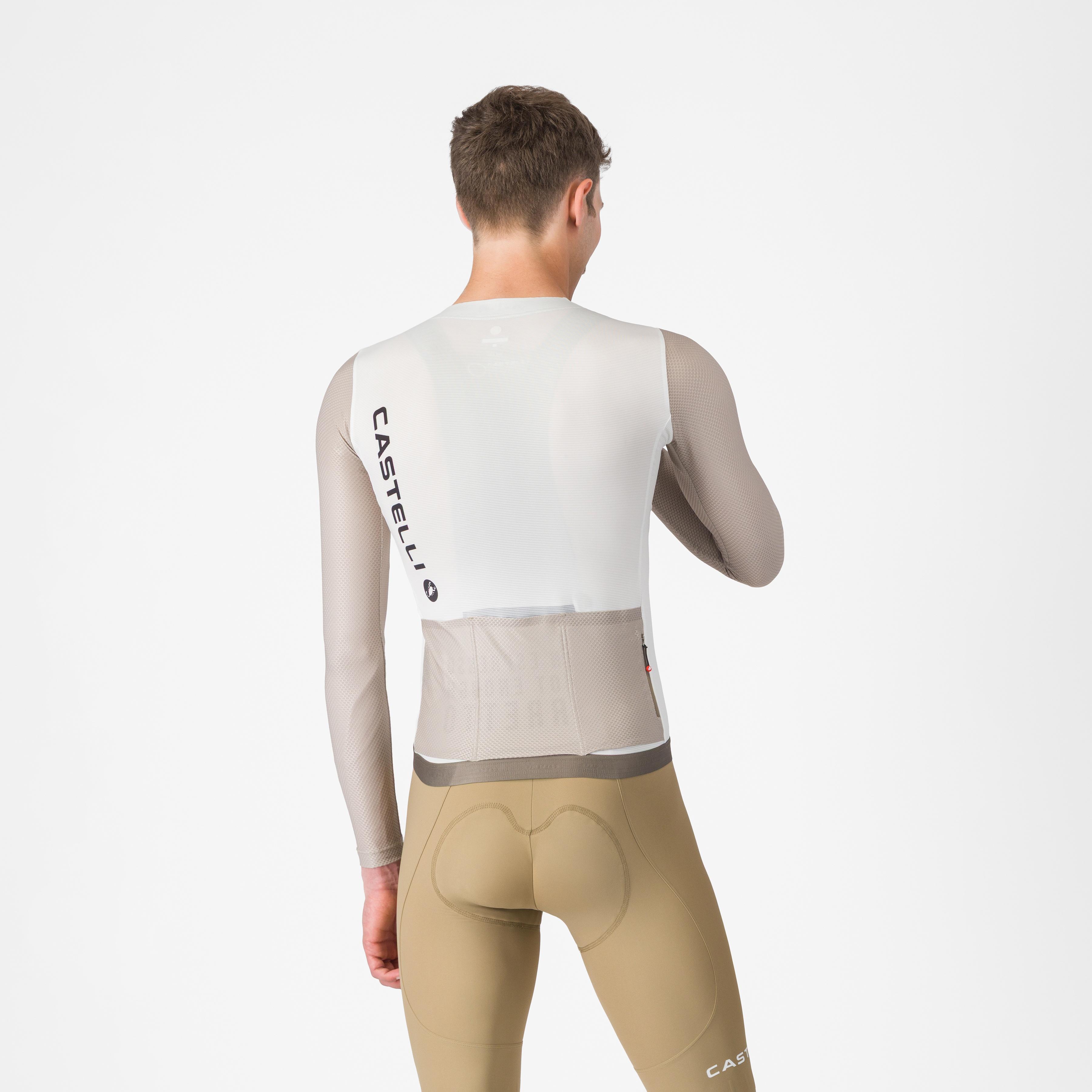 Corretto ls jersey - ivory/clay-black - castelli