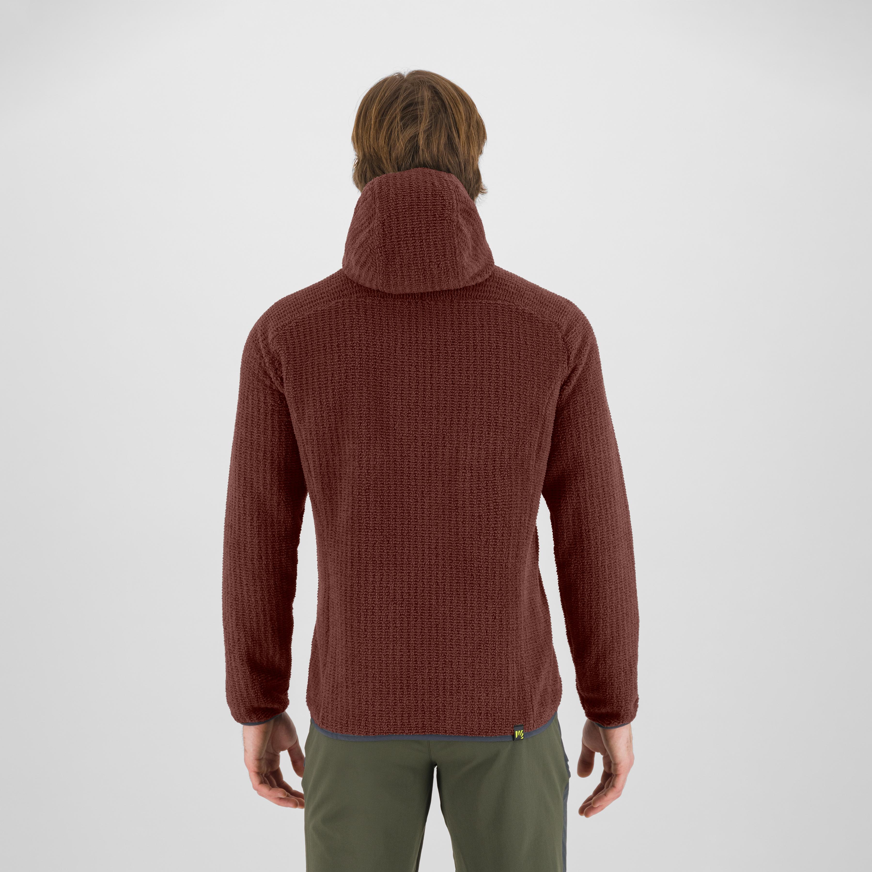 Rocchetta evo hoodie fleece - mahogany/vibr.orange - karpos