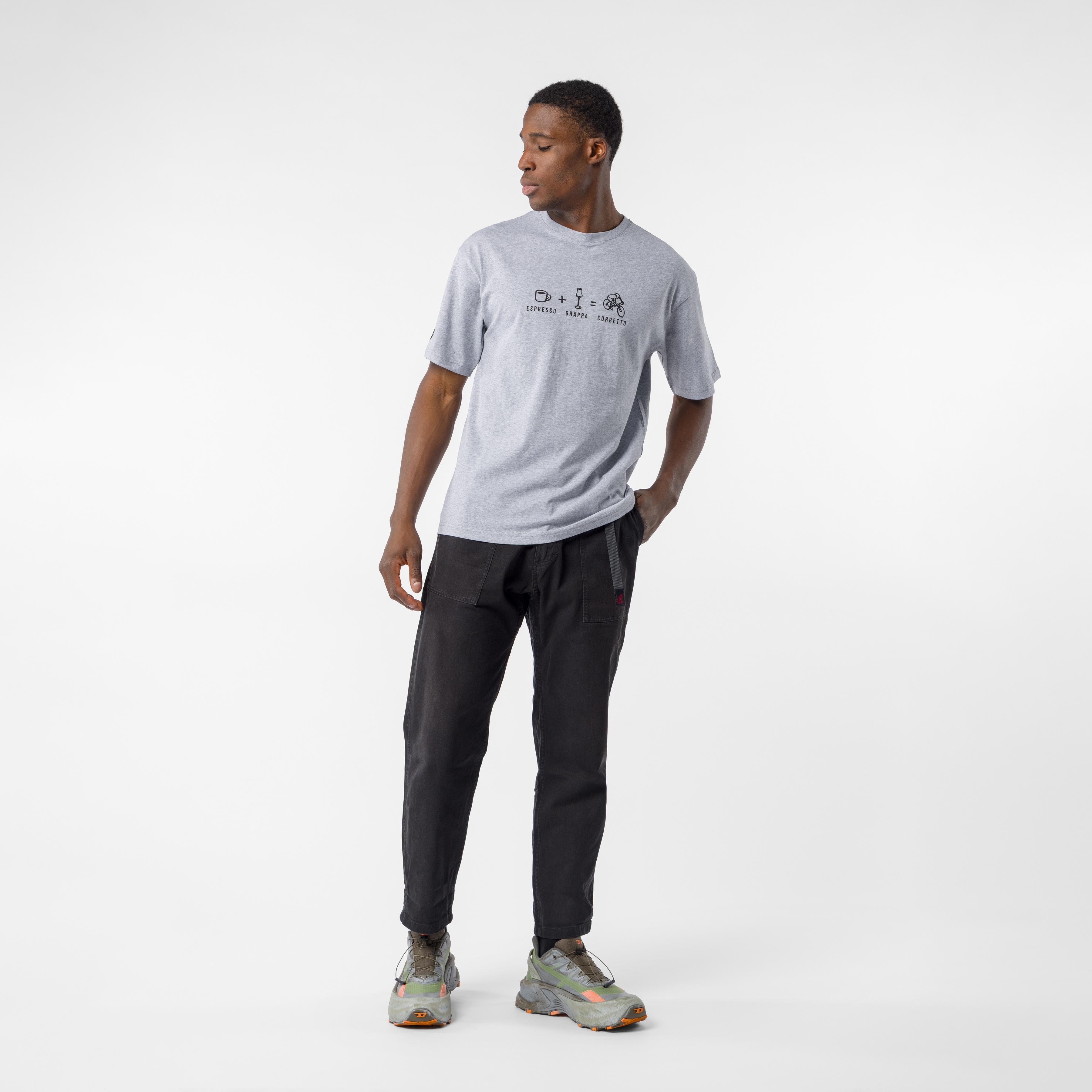 Corretto tee - melange gray - castelli