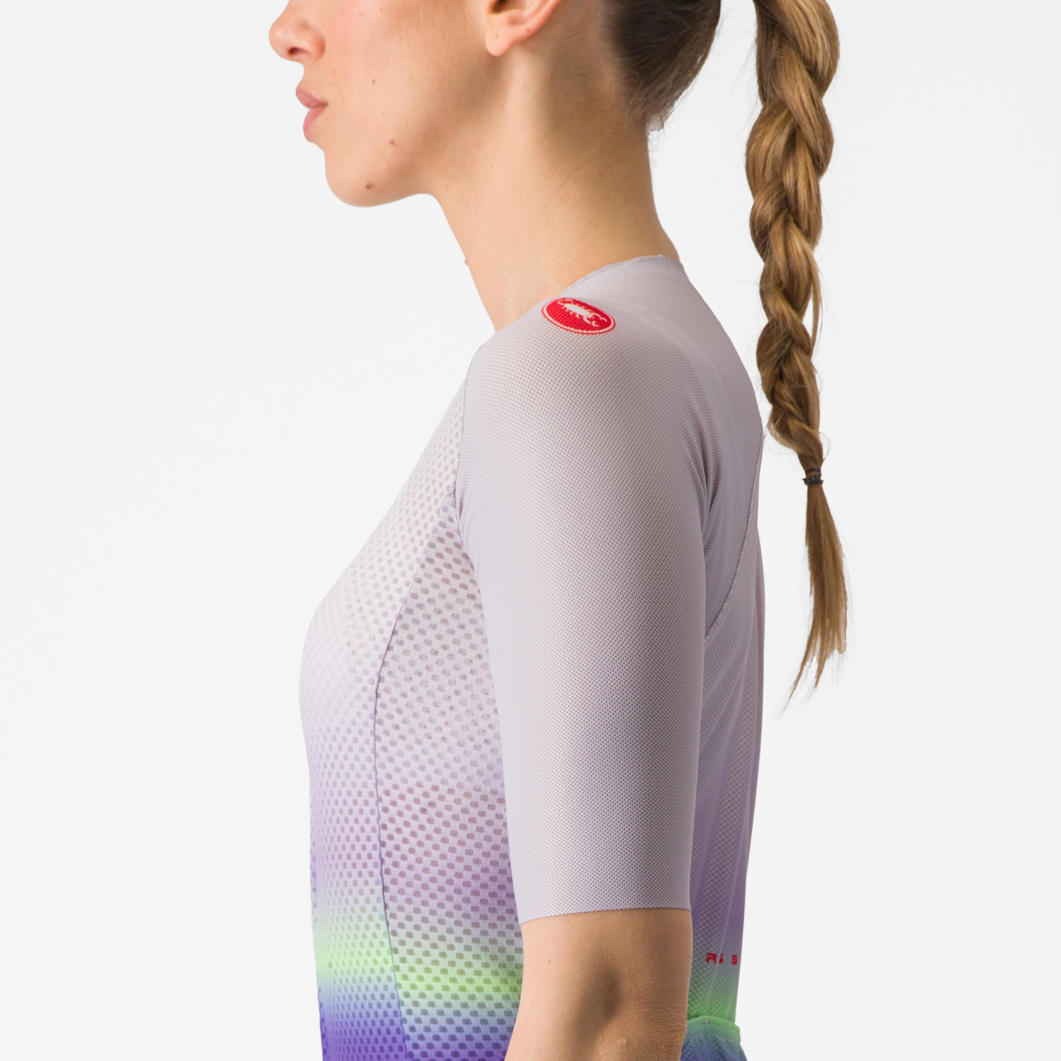 Climber's 4.0 w jersey - purple mist/green-dark purple - castelli