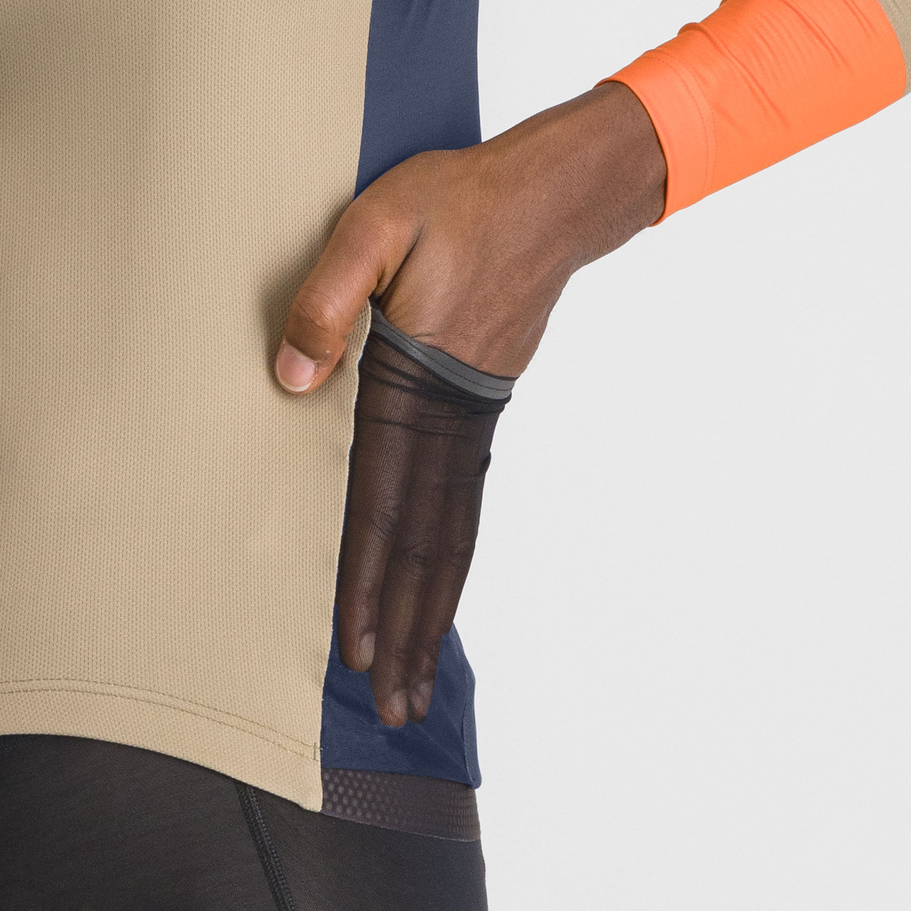 Breakout supergiara thermal jersey - olive green galaxy blue oramge - sportful