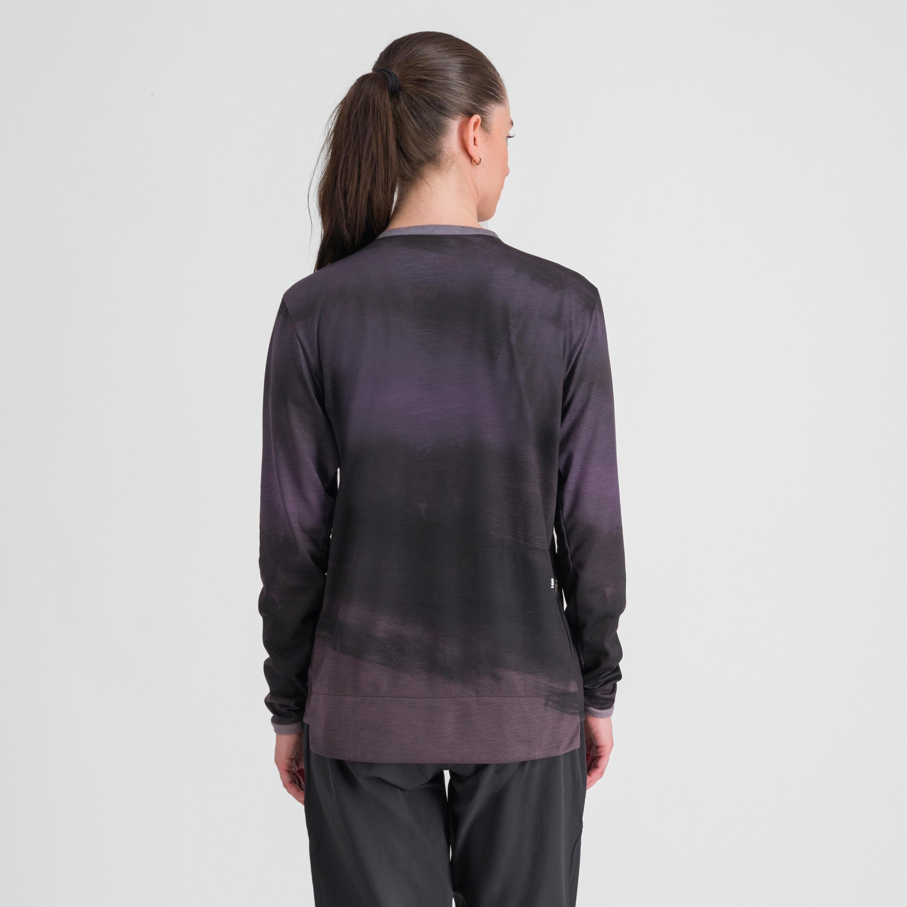 Flow giara w tee long sleeve - mud - sportful