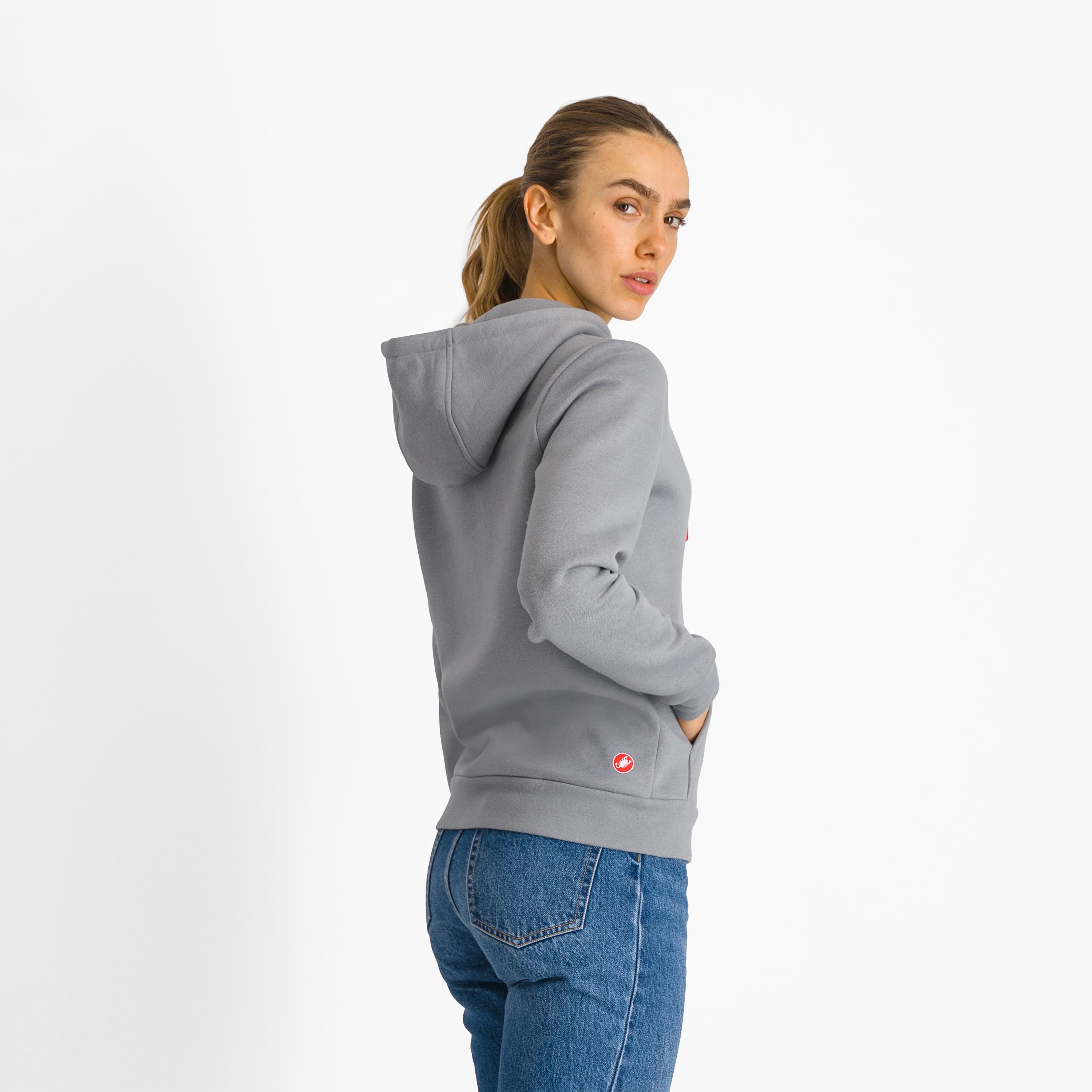 Classico w hoodie - cool gray 8c - castelli