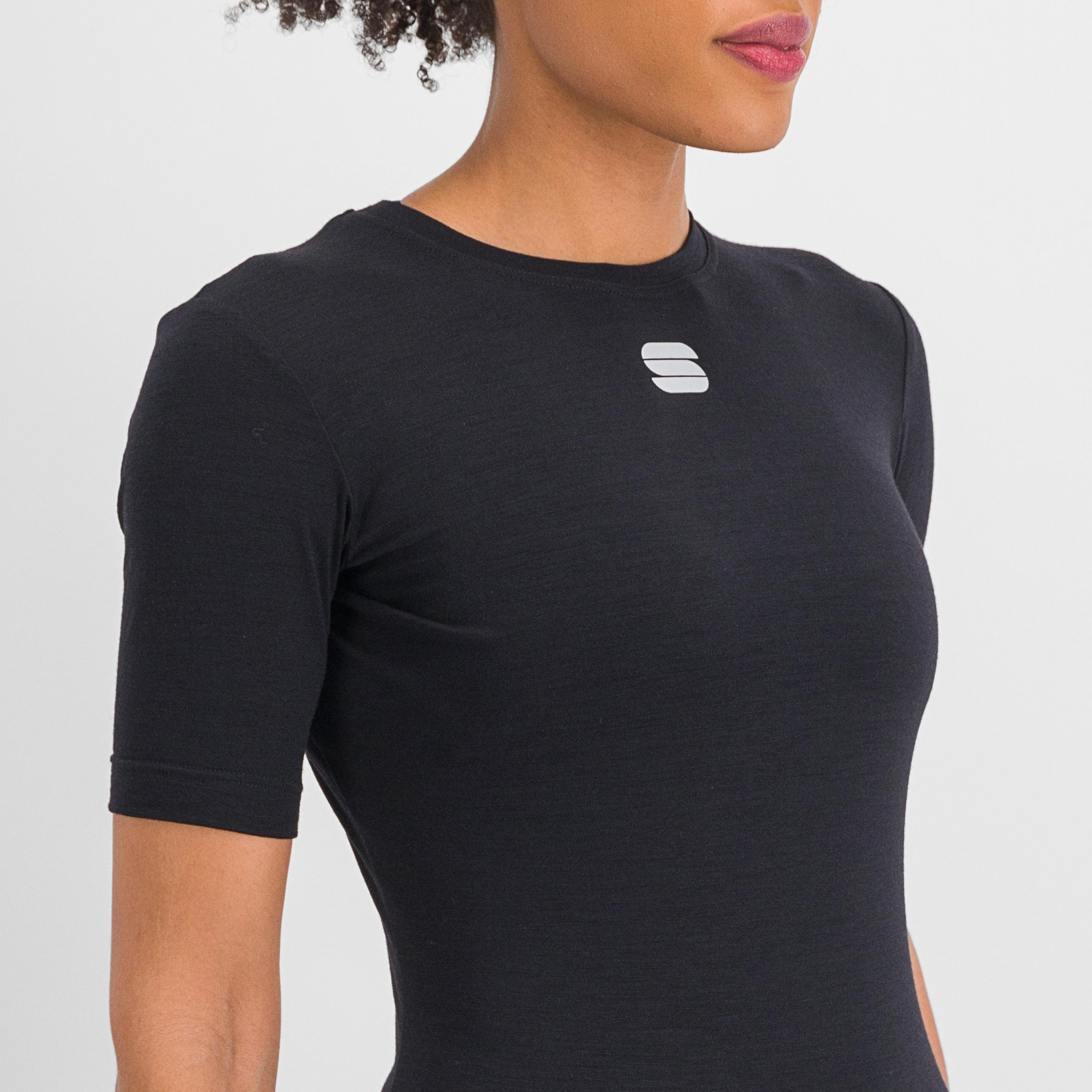 Merino w tee short sleeve - black - sportful