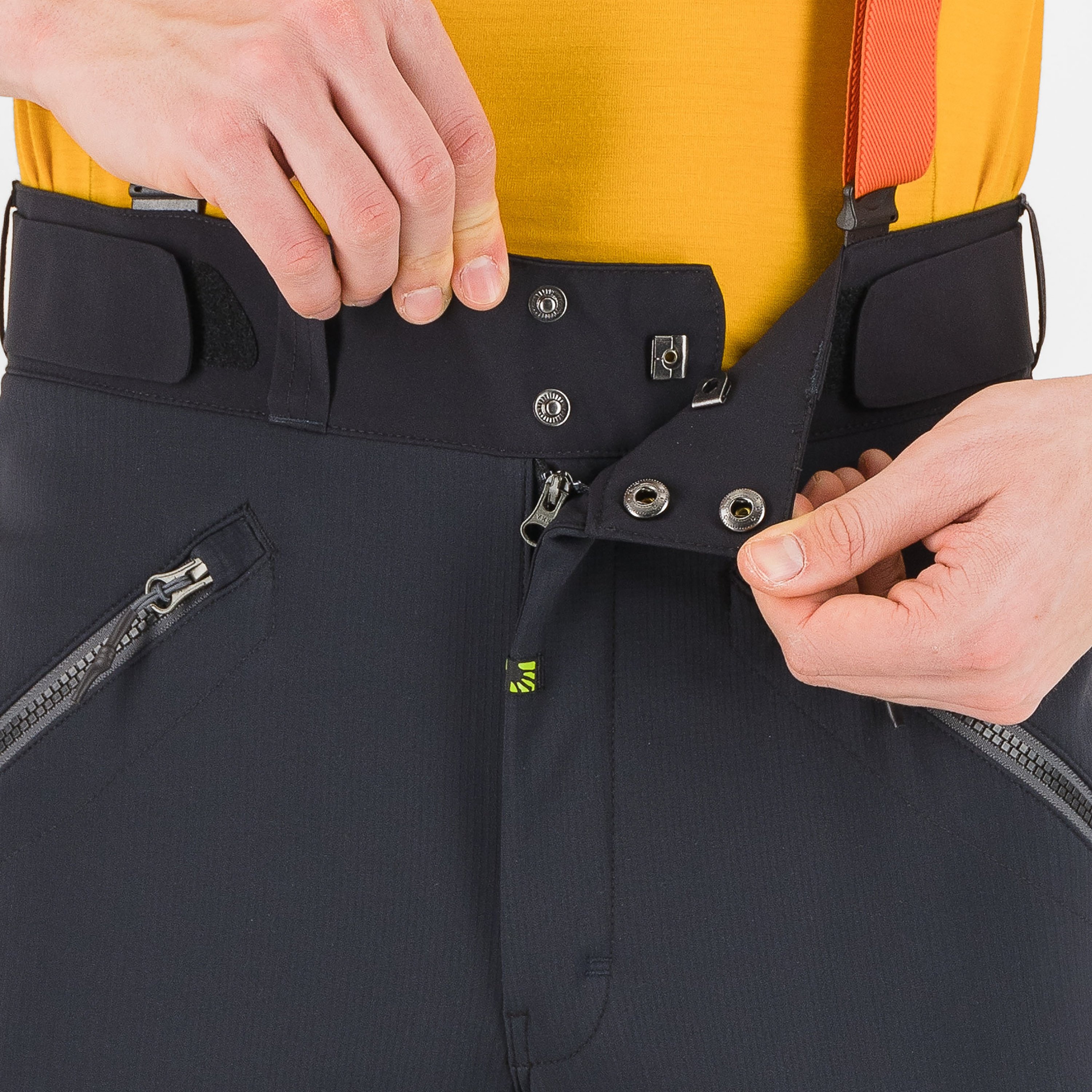 Schiara evo pant - black dark grey - karpos