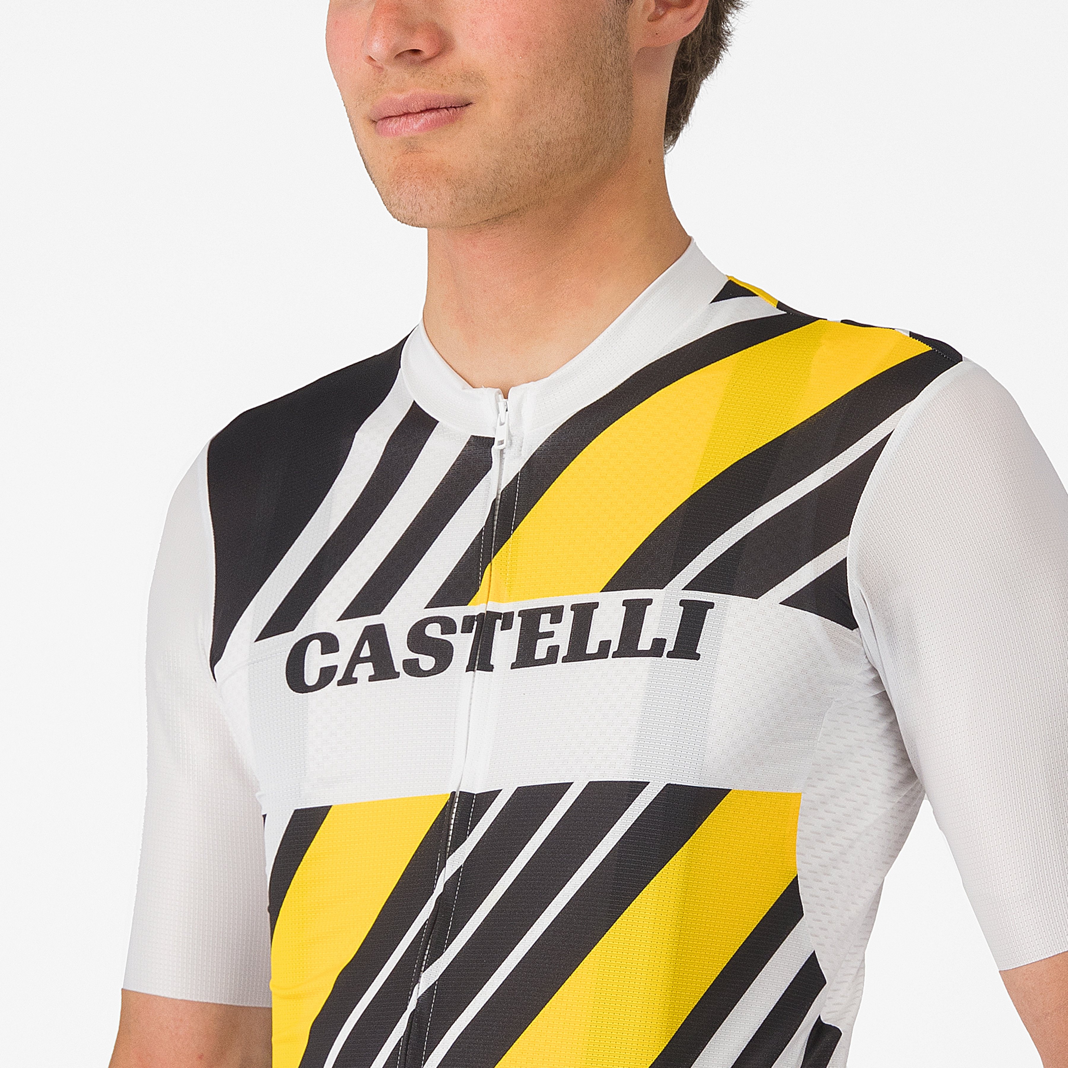 Heritage jersey - black/white-yellow - castelli