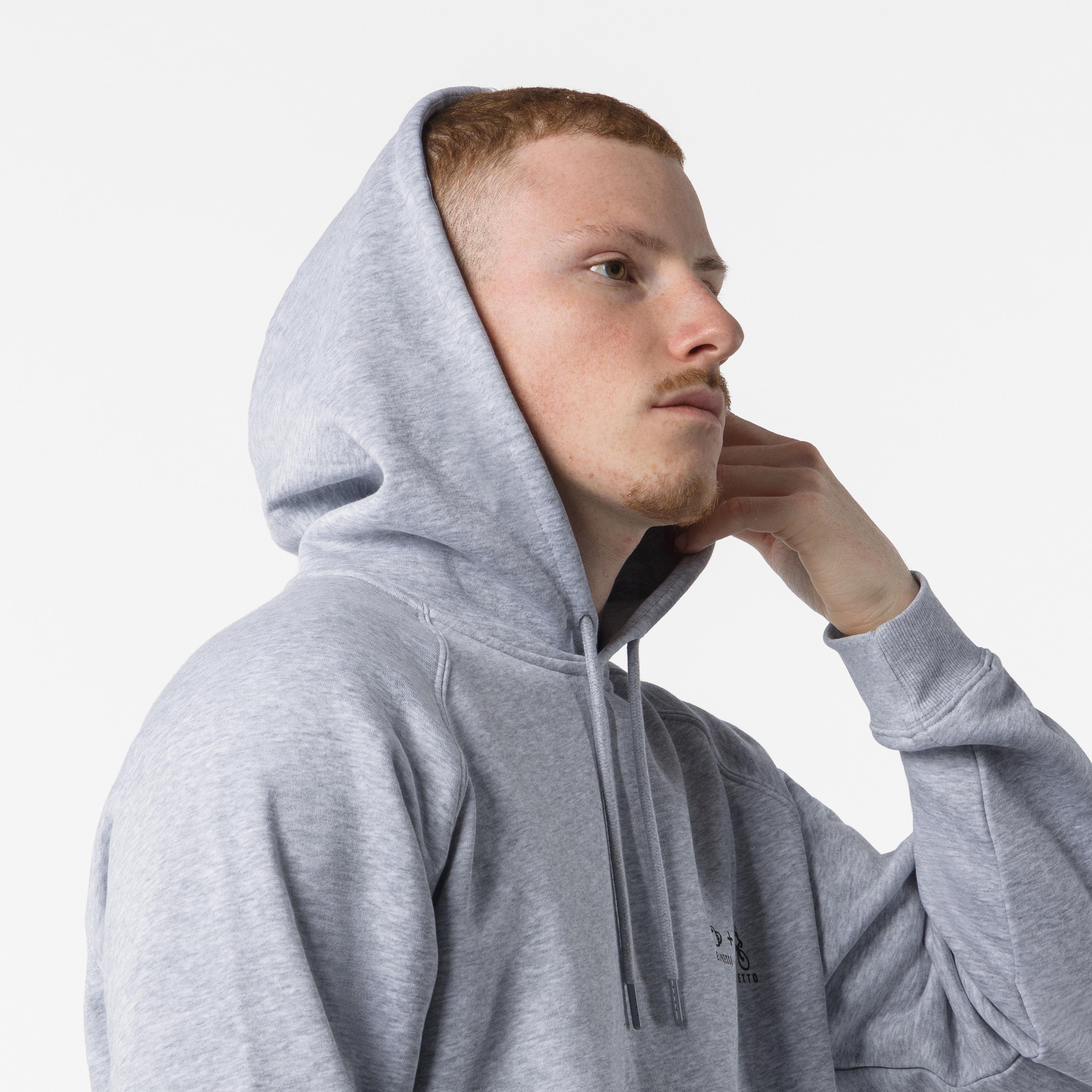 Corretto hoody - melange gray - castelli