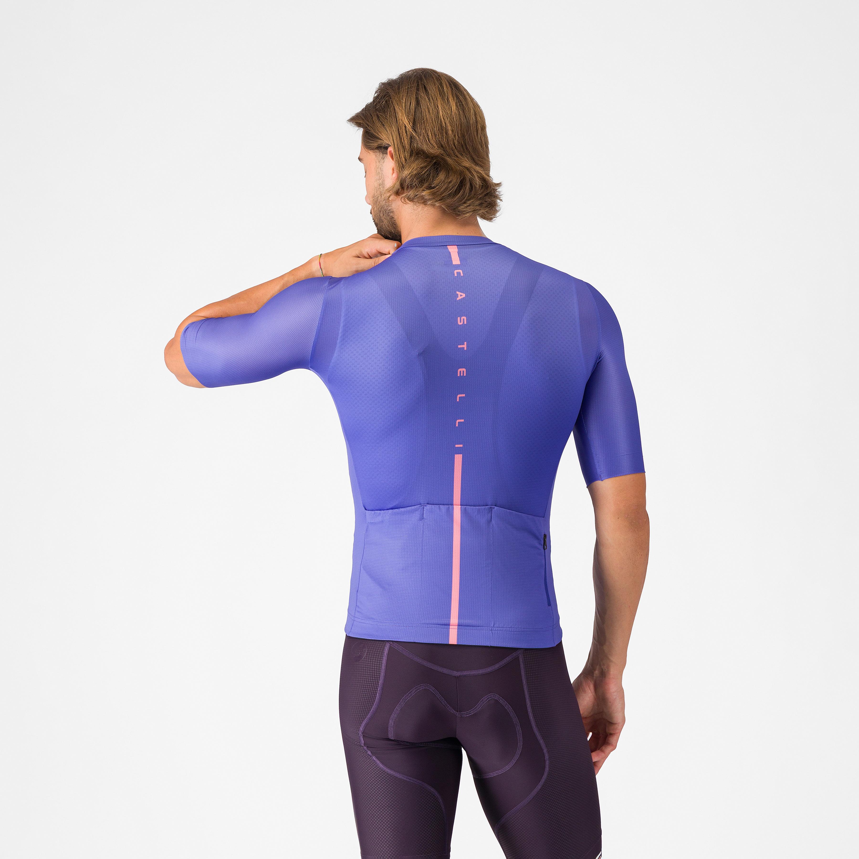 Drittone logo jersey - ultraviolet/rosa giro - castelli